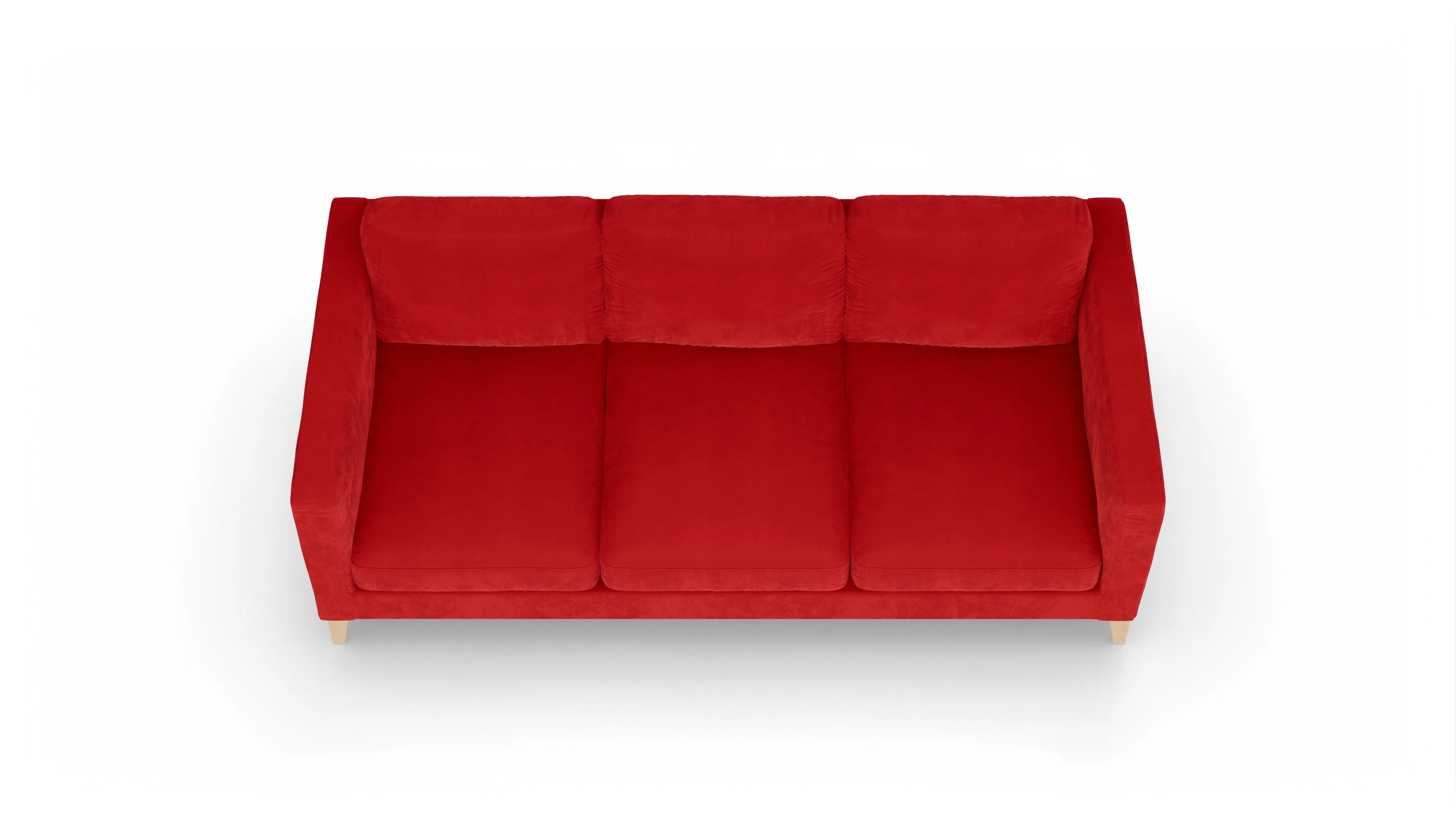Ansicht des Produktes Montes 4-Sitzer in Samt rot