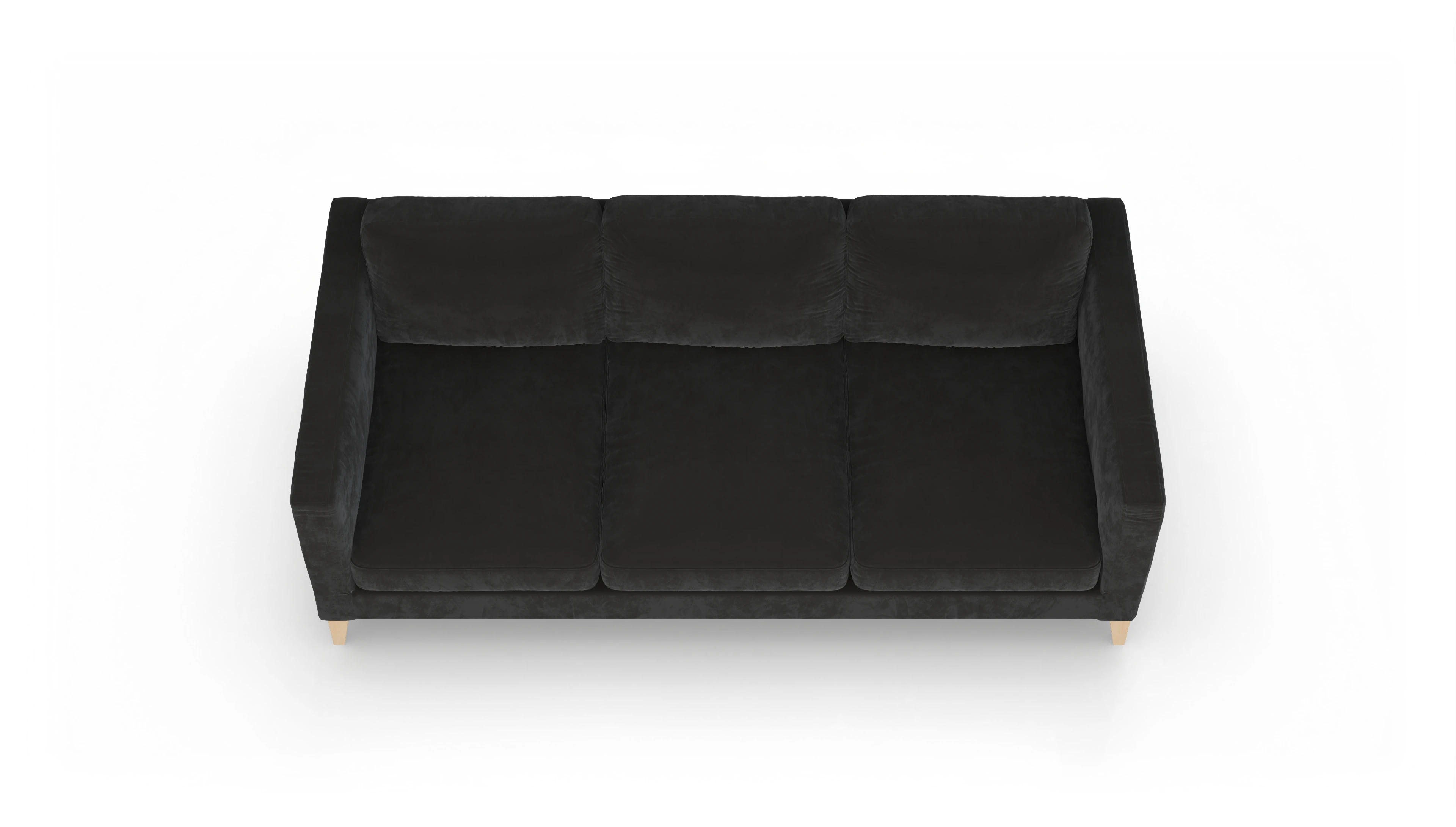Montes Stoffsofa Ansicht des Produktes Montes 4-Sitzer in Samt grau
