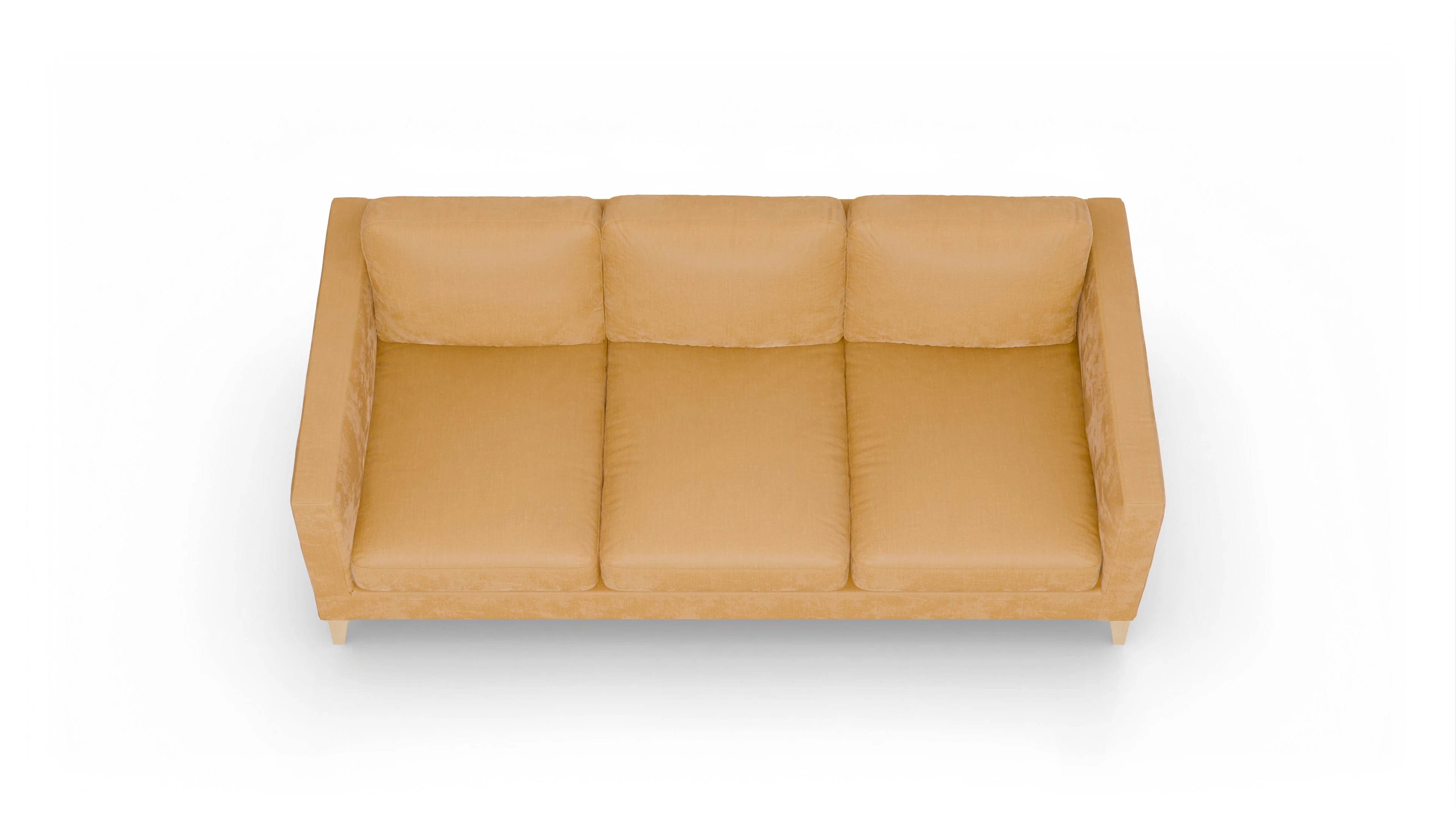 Montes Stoffsofa Ansicht des Produktes Montes 4-Sitzer in Stoff gelb