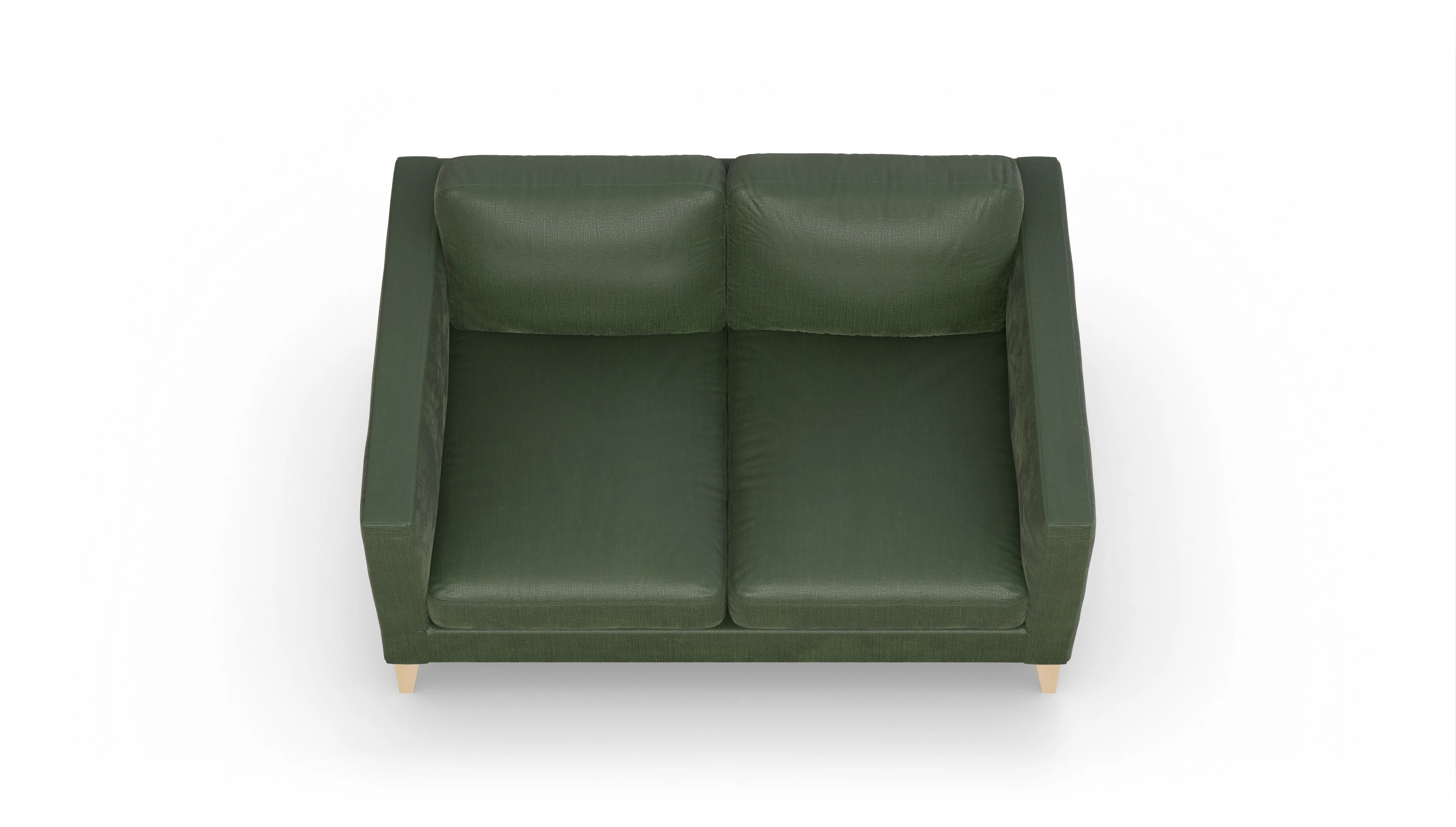 Montes Stoffsofa Ansicht des Produktes Montes 2-Sitzer in Stoff grün
