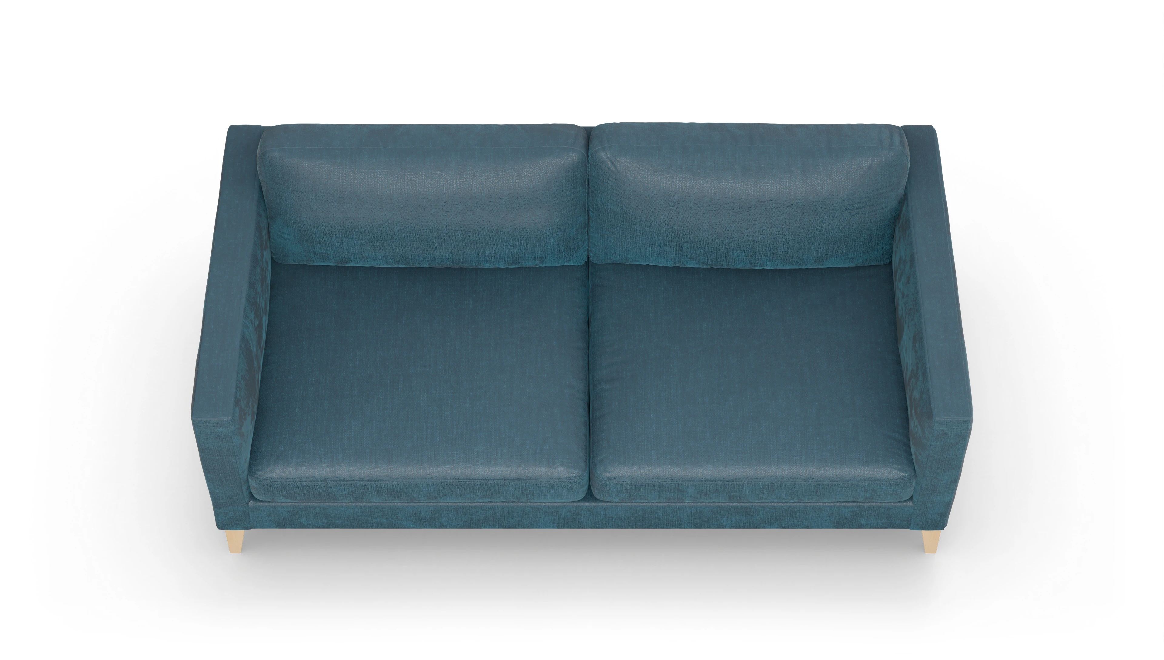 Montes Stoffsofa Ansicht des Produktes Montes 3,5-Sitzer in Stoff blau