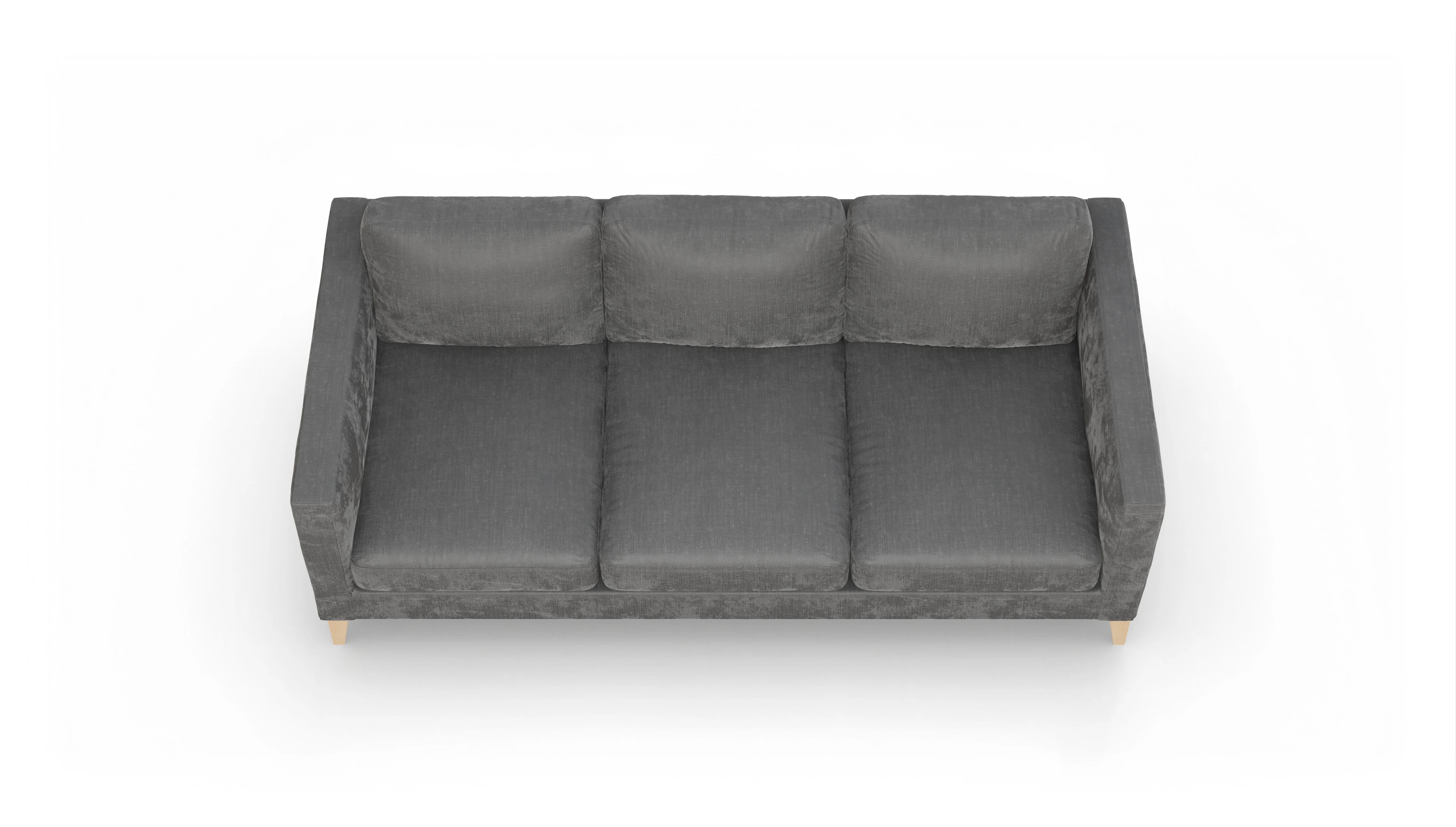 Montes Stoffsofa Ansicht des Produktes Montes 4-Sitzer in Stoff grau