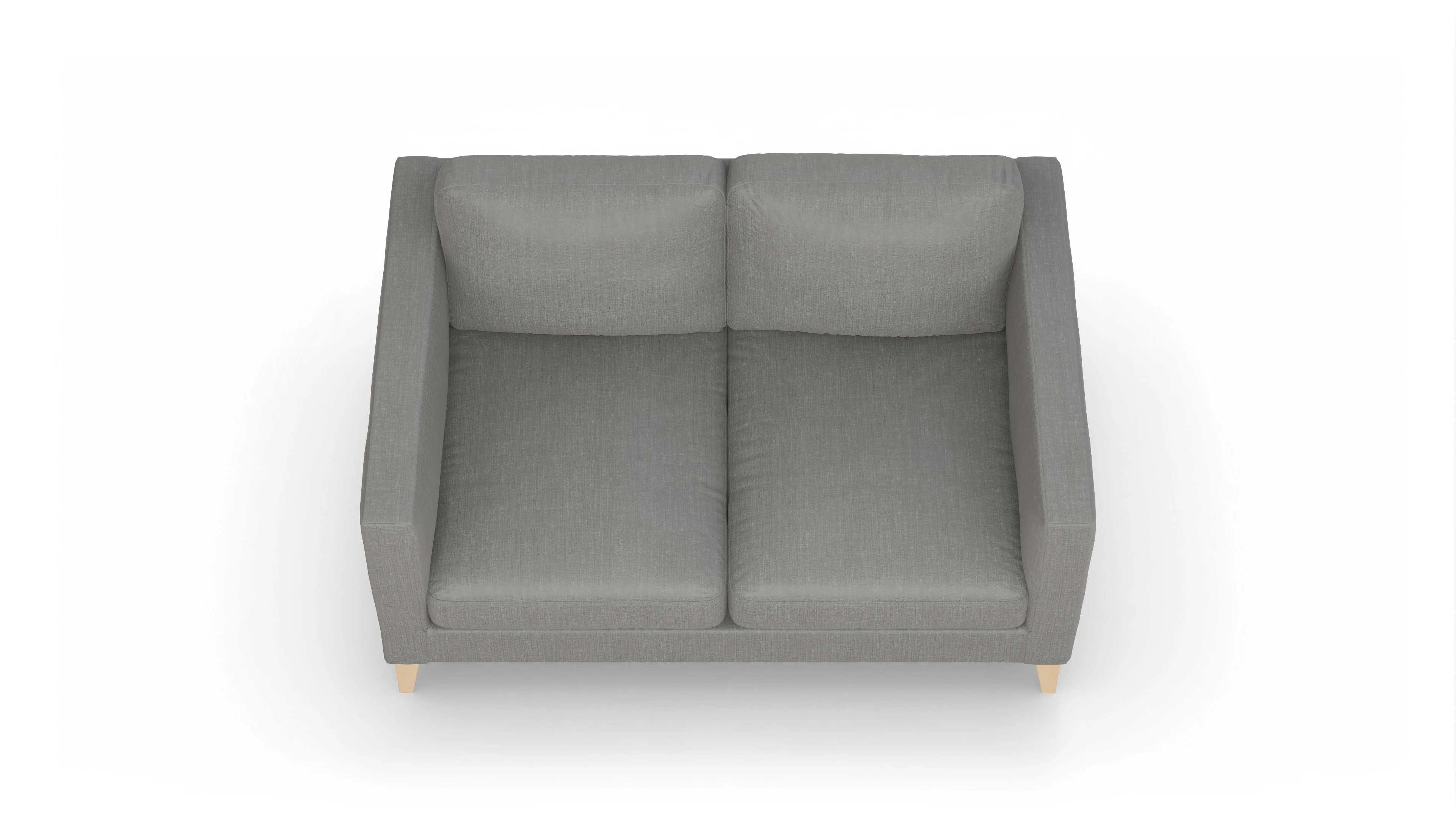 Montes Stoffsofa Ansicht des Produktes Montes 2-Sitzer in Stoff grau