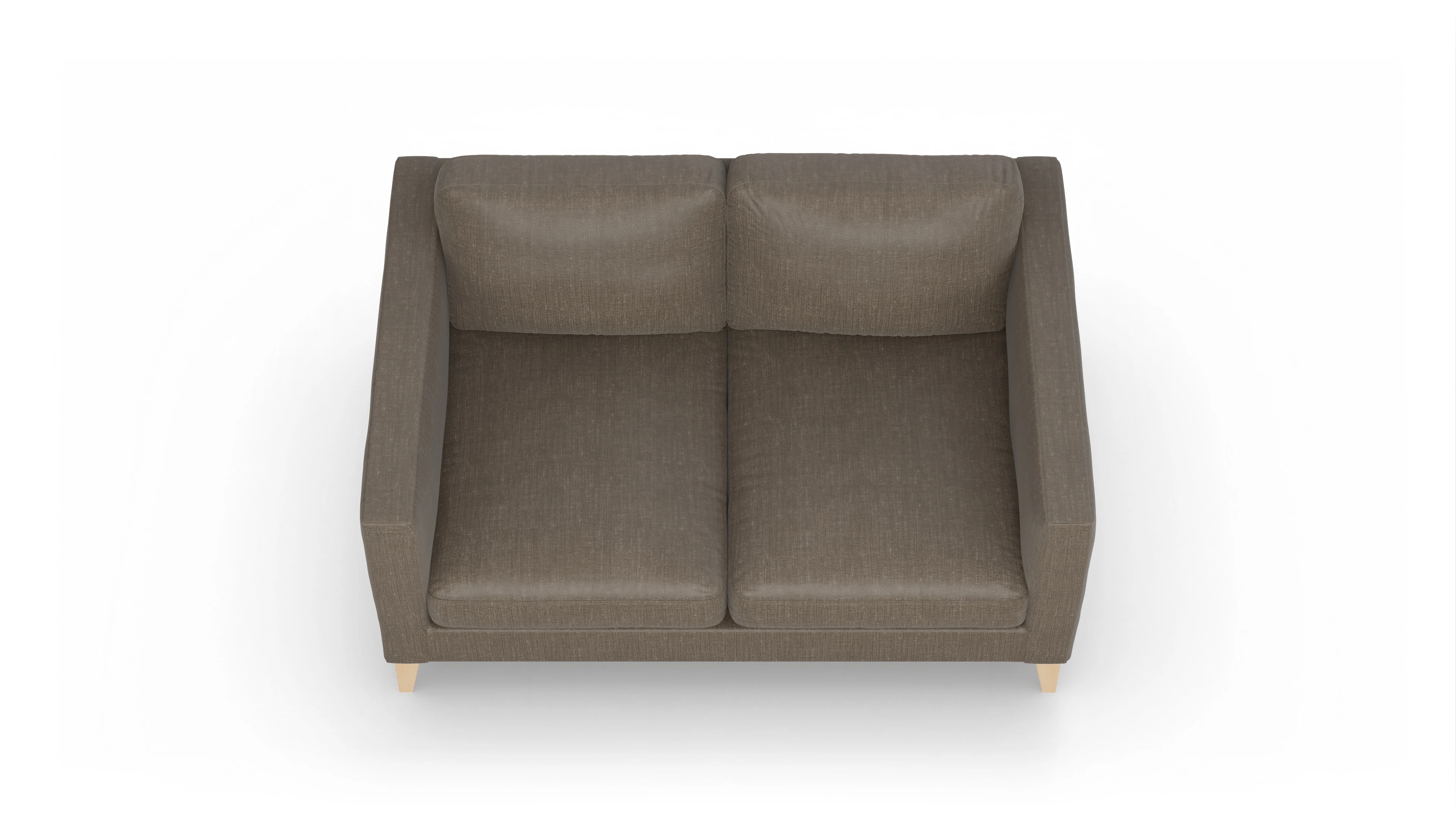 Montes Stoffsofa Ansicht des Produktes Montes 2-Sitzer in Stoff braun