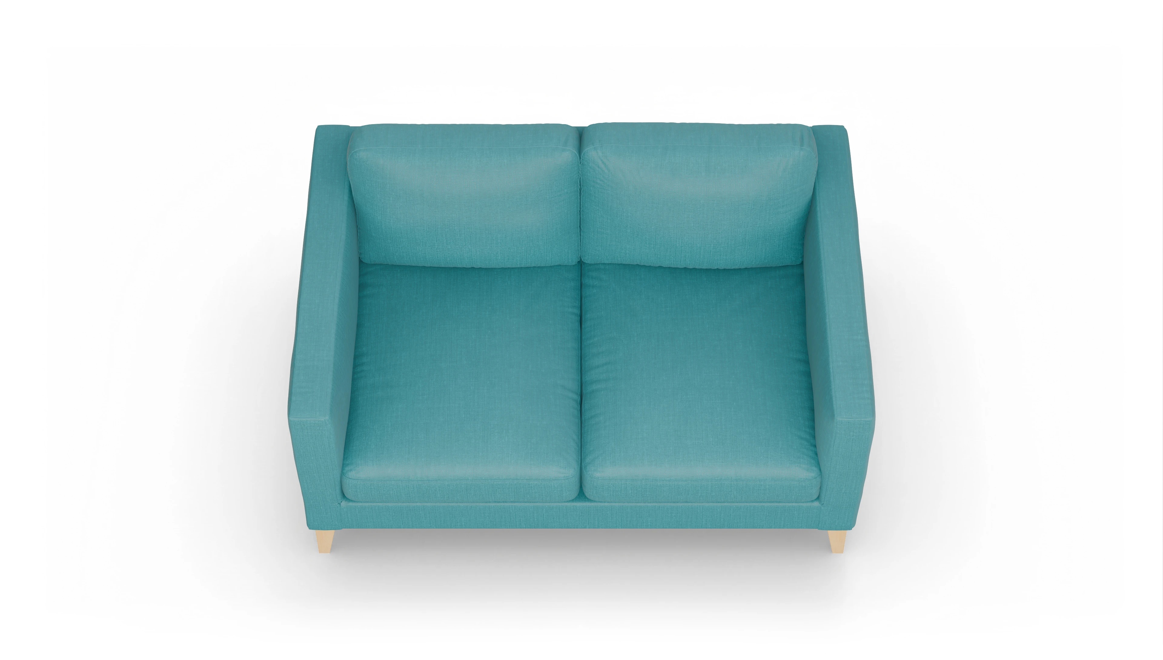 Montes Stoffsofa Ansicht des Produktes Montes 2-Sitzer in Stoff blau