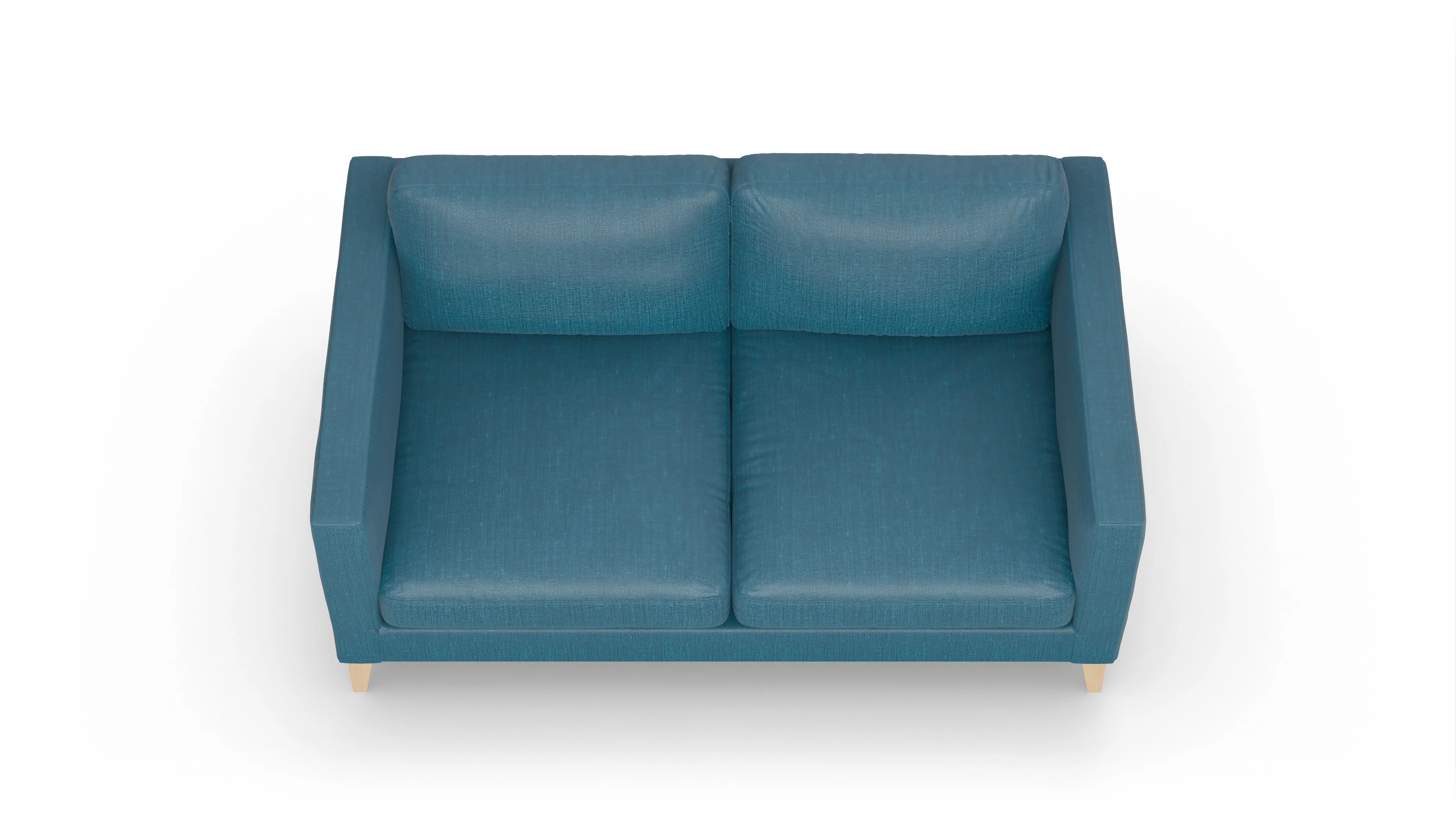 Montes Stoffsofa Ansicht des Produktes Montes 2,5-Sitzer in Stoff blau