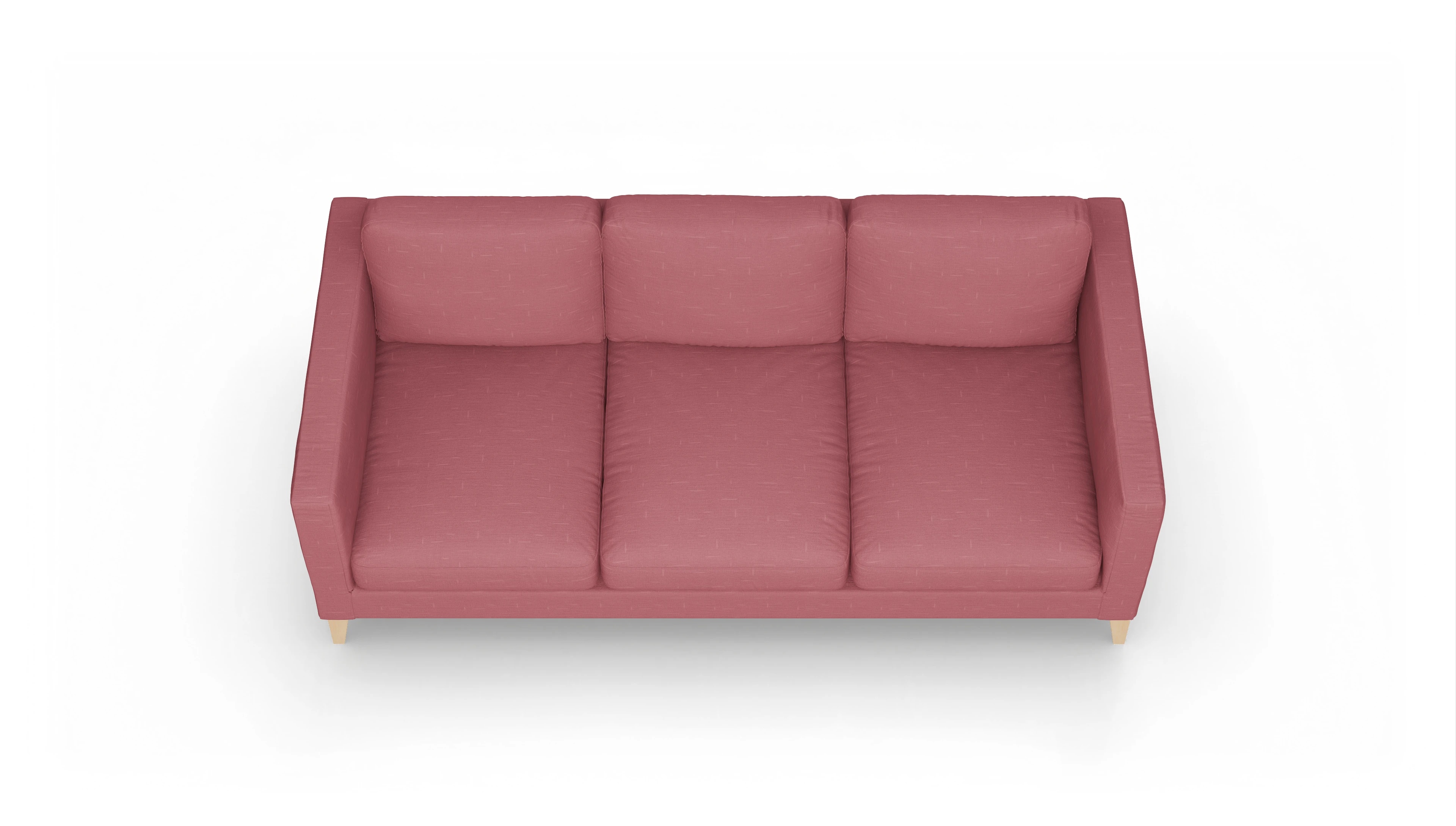 Montes Stoffsofa Ansicht des Produktes Montes 4-Sitzer in Stoff rot