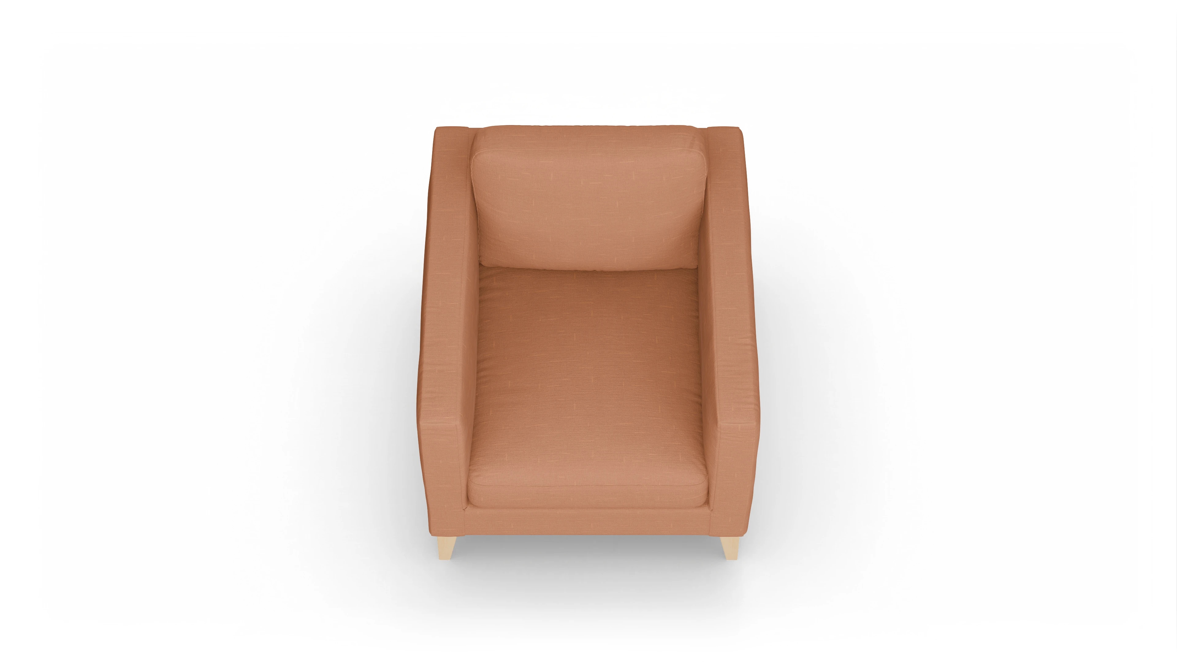 Montes Stoffsessel Ansicht des Produktes Montes Sessel in Stoff orange