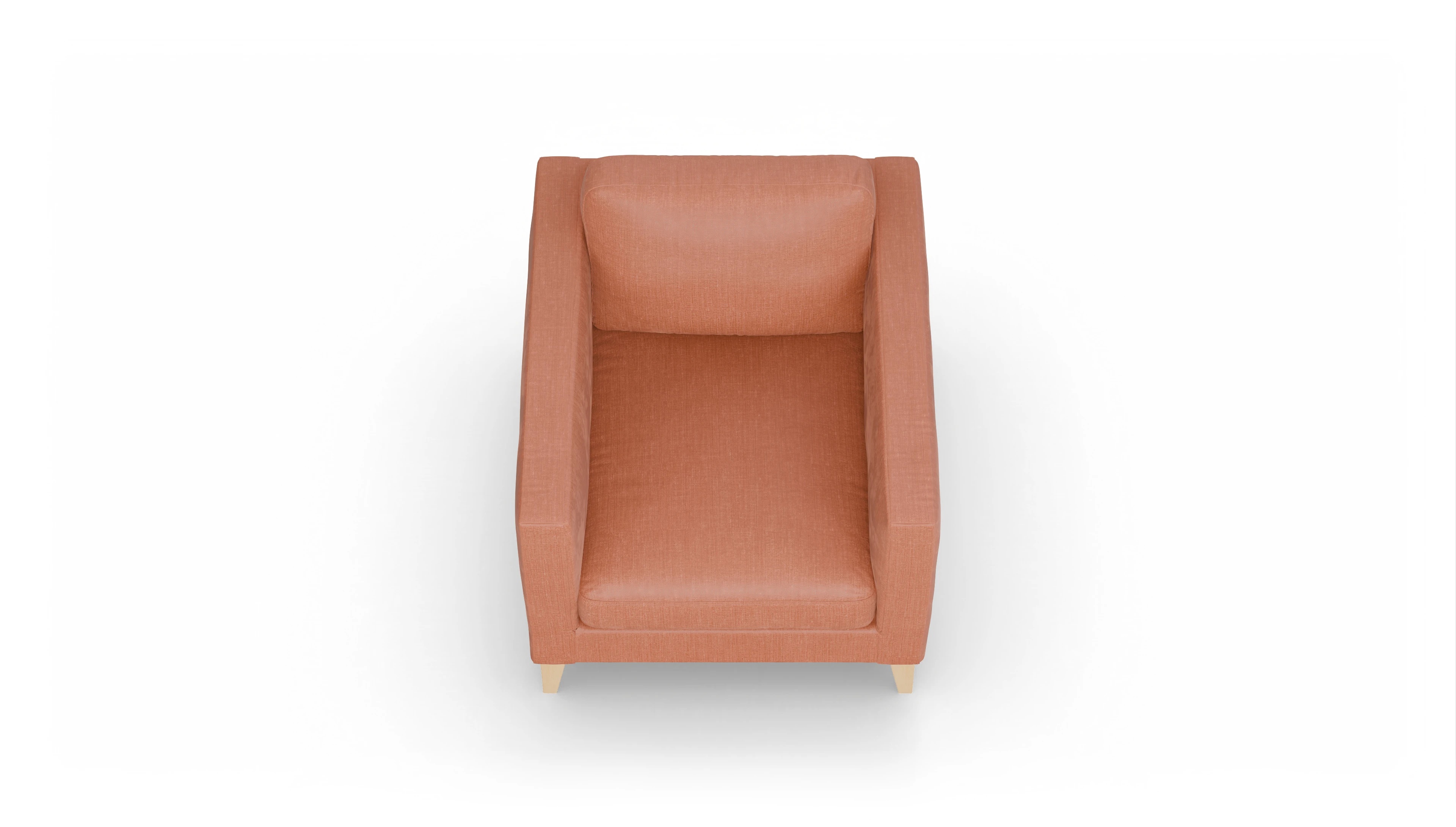 Montes Stoffsessel Ansicht des Produktes Montes Sessel in Stoff orange