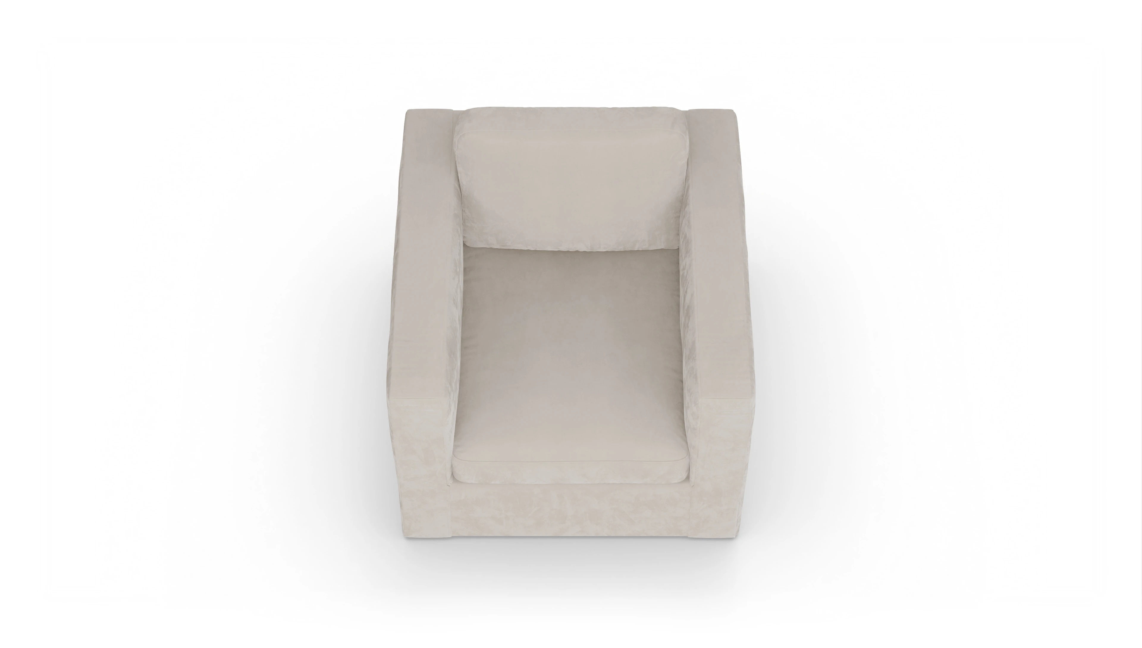 Ansicht des Produktes Santiago Sessel in Samt weiß