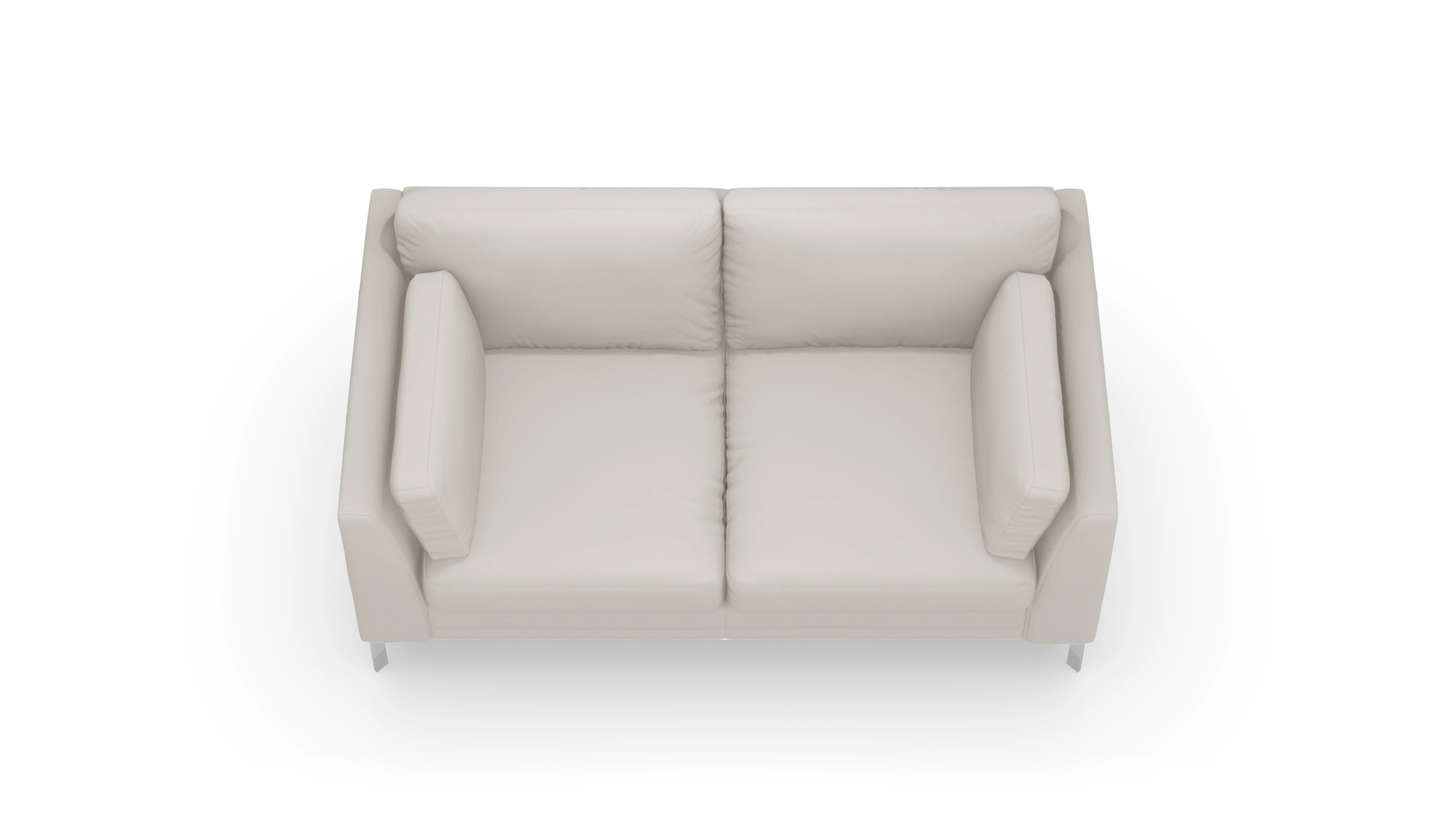 Lexington Ledersofa Ansicht des Produktes Lexington 2-Sitzer in Leder grau