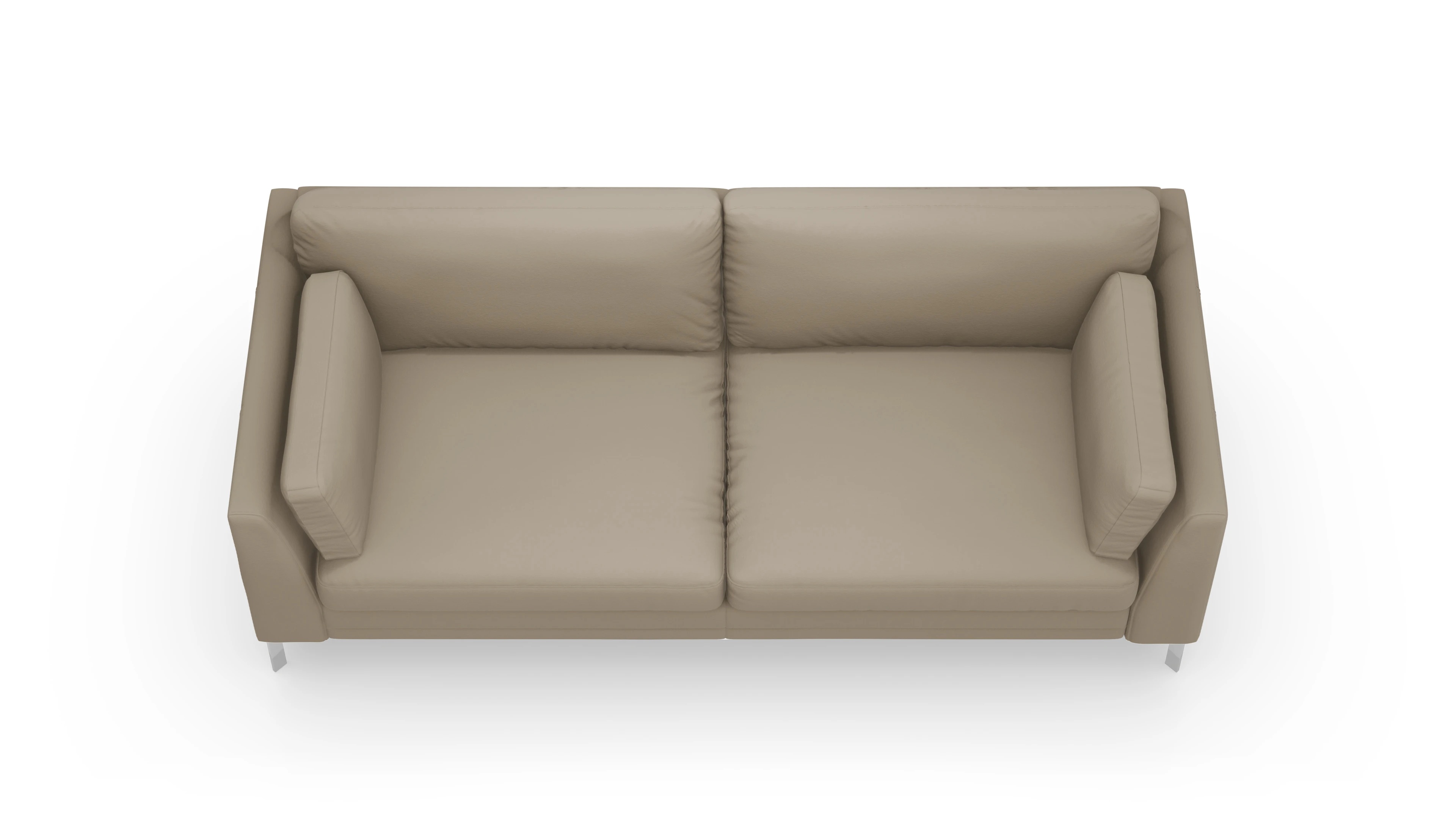 Lexington Ledersofa Ansicht des Produktes Lexington 3-Sitzer in Leder grau