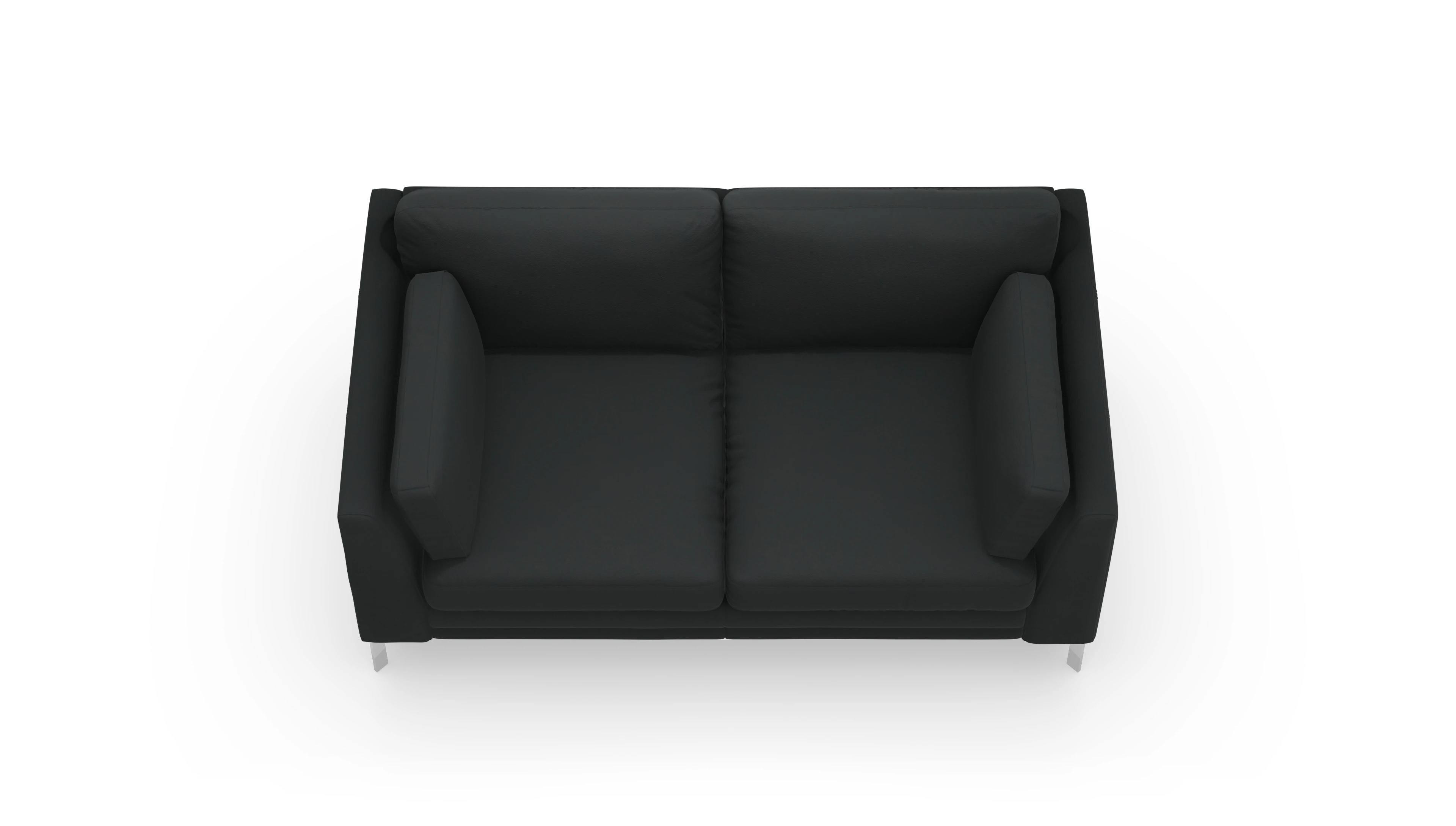 Lexington Ledersofa Ansicht des Produktes Lexington 2-Sitzer in Leder schwarz