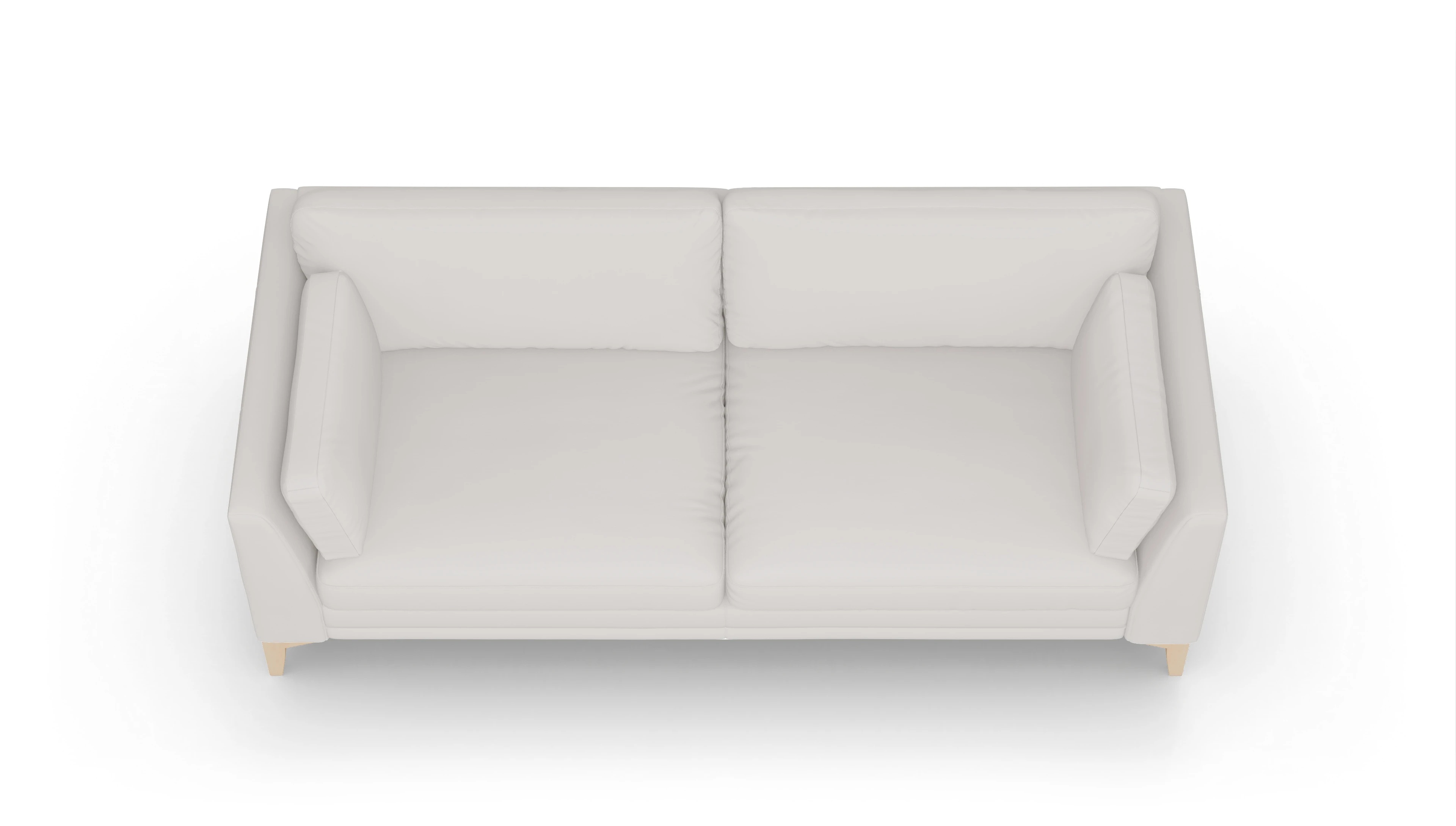 Ansicht des Produktes Village 3-Sitzer in Leder weiß