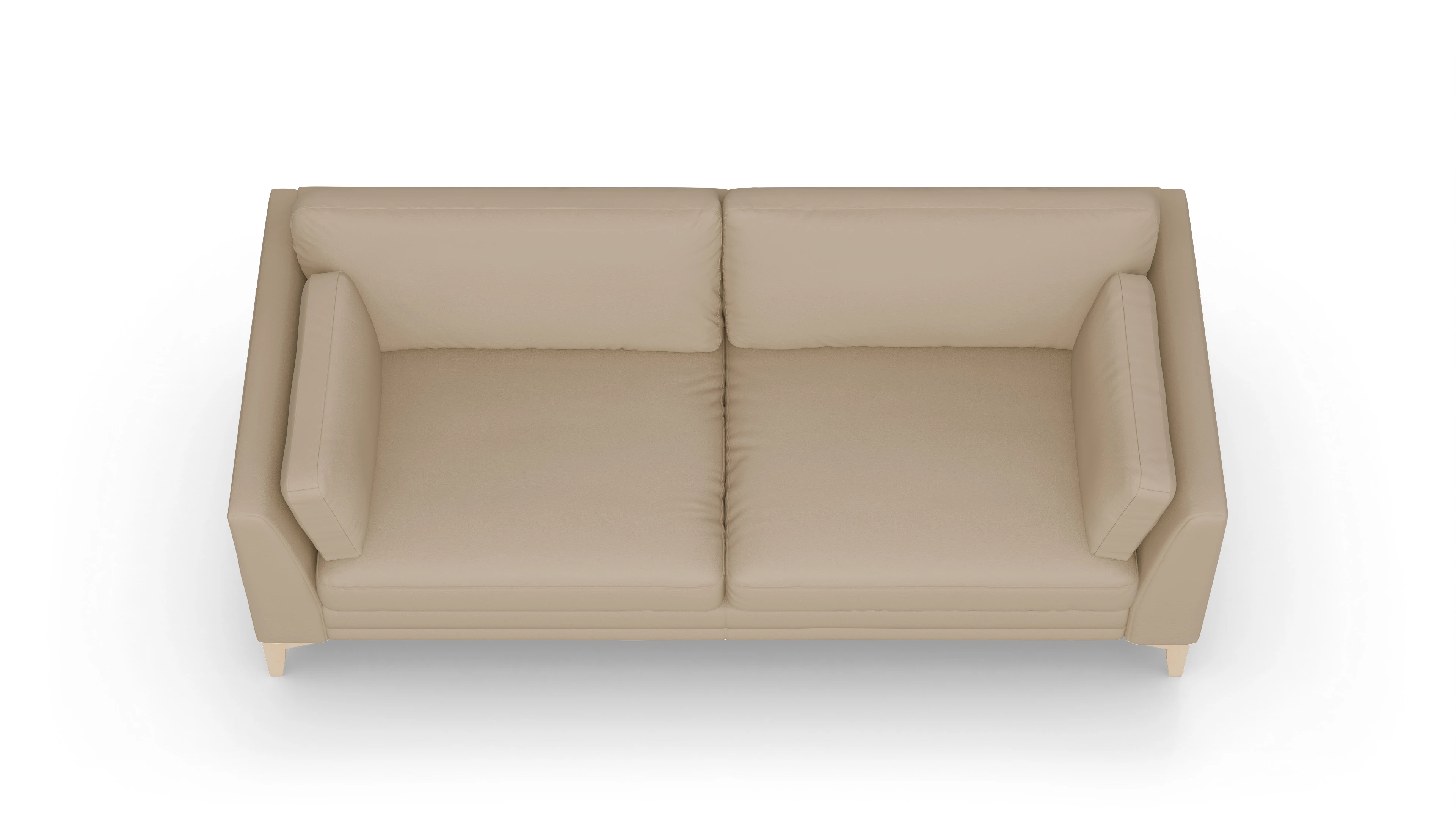 Ansicht des Produktes Village 3-Sitzer in Leder beige