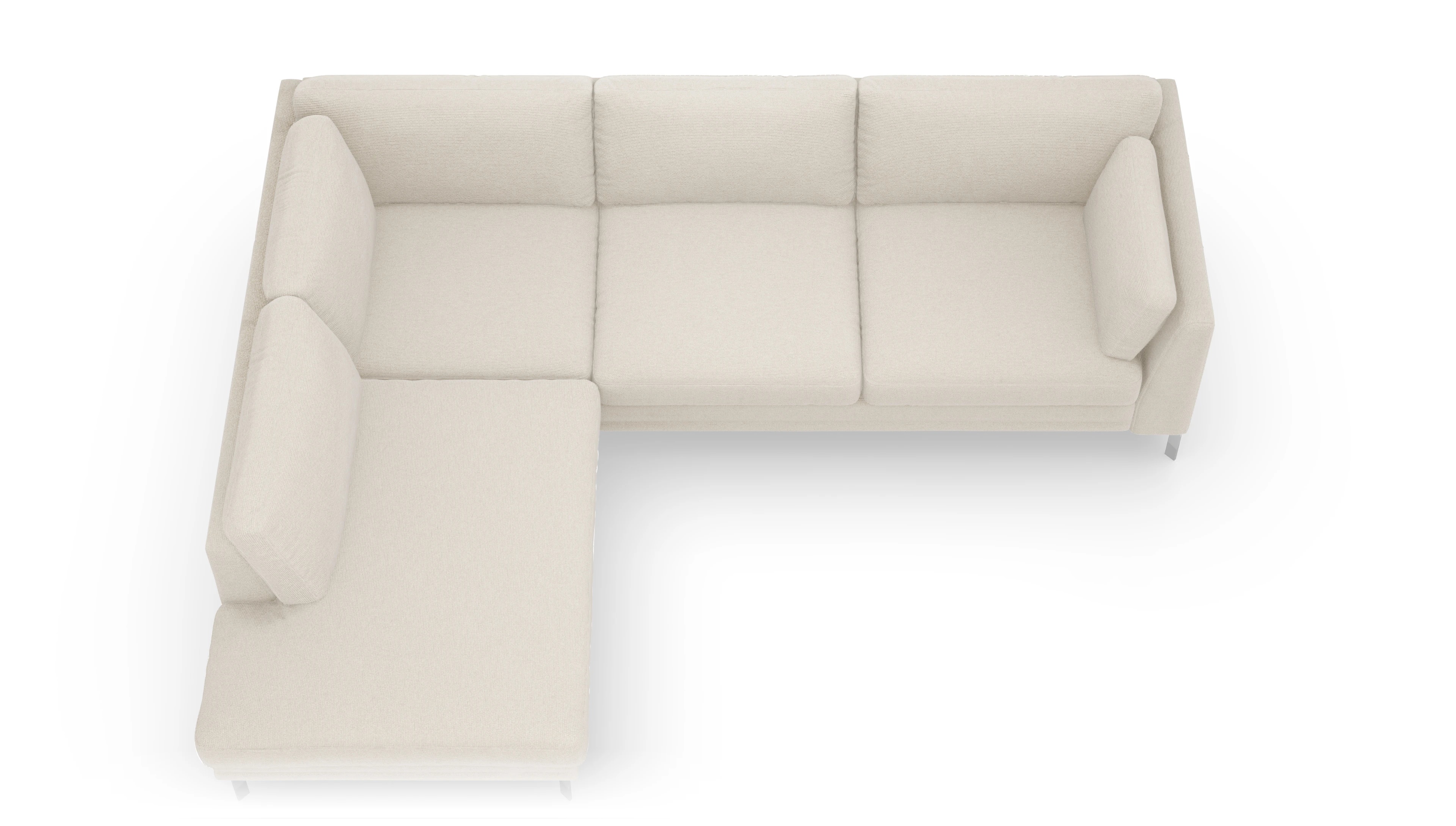 Lexington Stoffsofa Ansicht des Produktes Lexington Sofa mit Rec links in Stoff weiß
