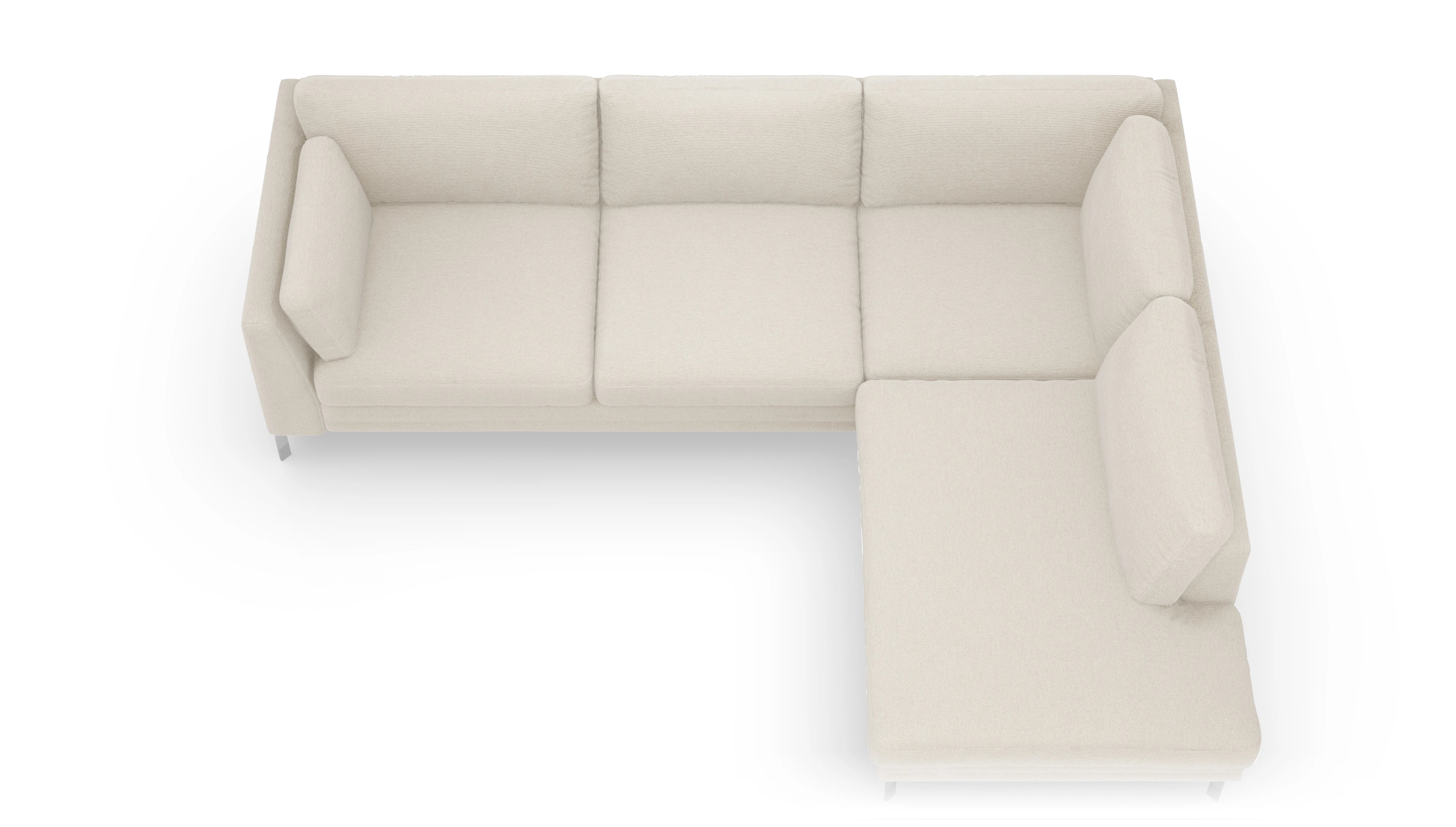 Ansicht des Produktes Lexington Sofa mit Rec rechts in Stoff weiß