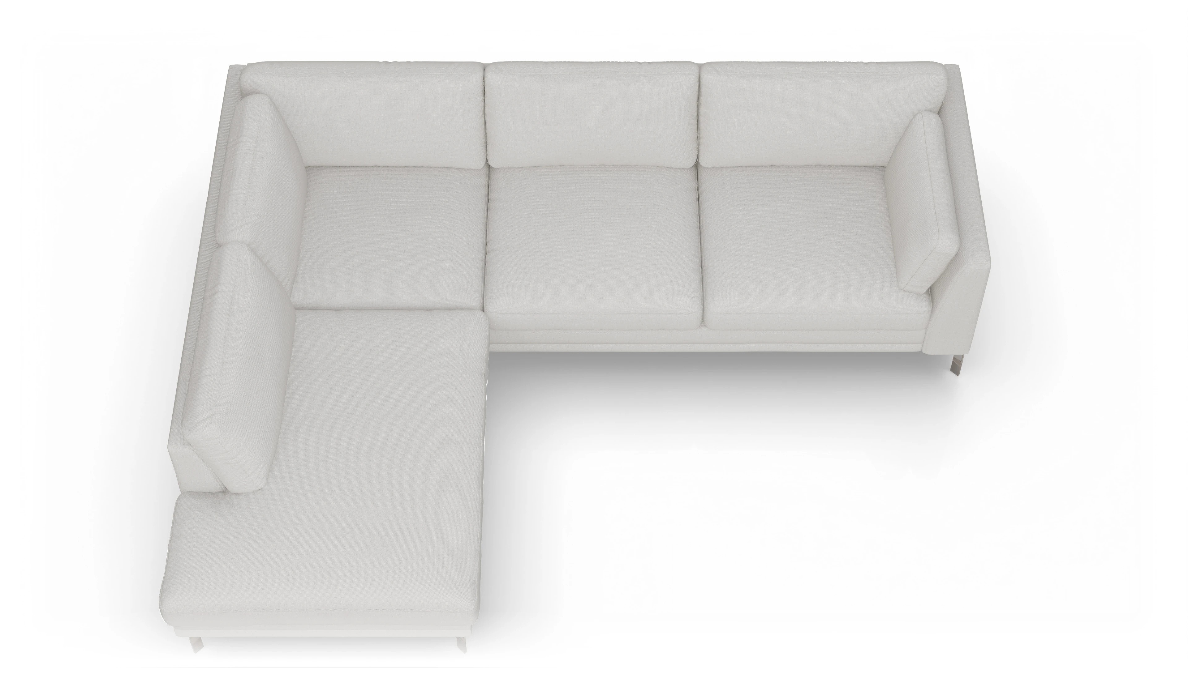 Ansicht des Produktes Lexington Sofa mit Rec links in Stoff weiß