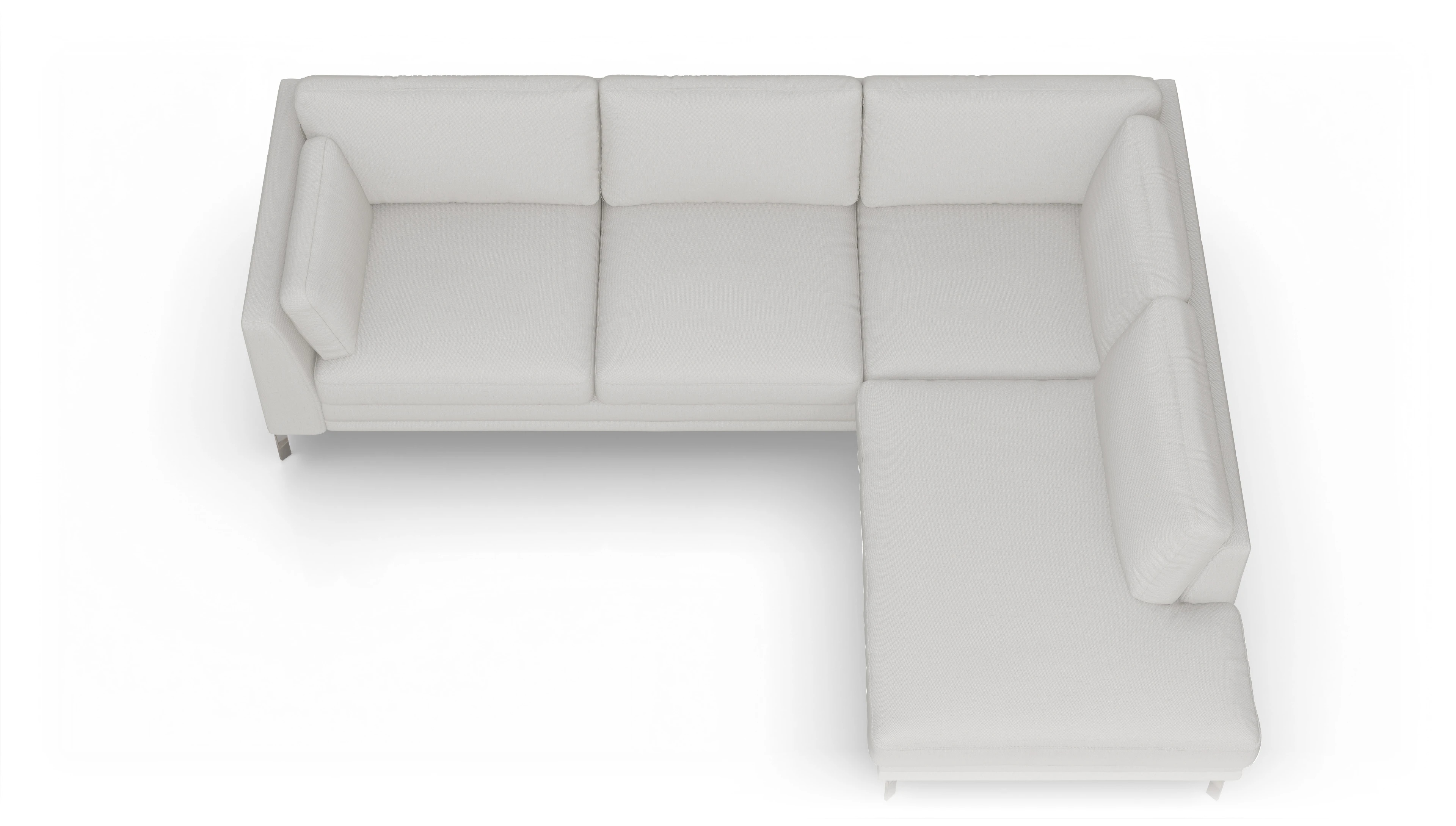 Ansicht des Produktes Lexington Sofa mit Rec rechts in Stoff weiß