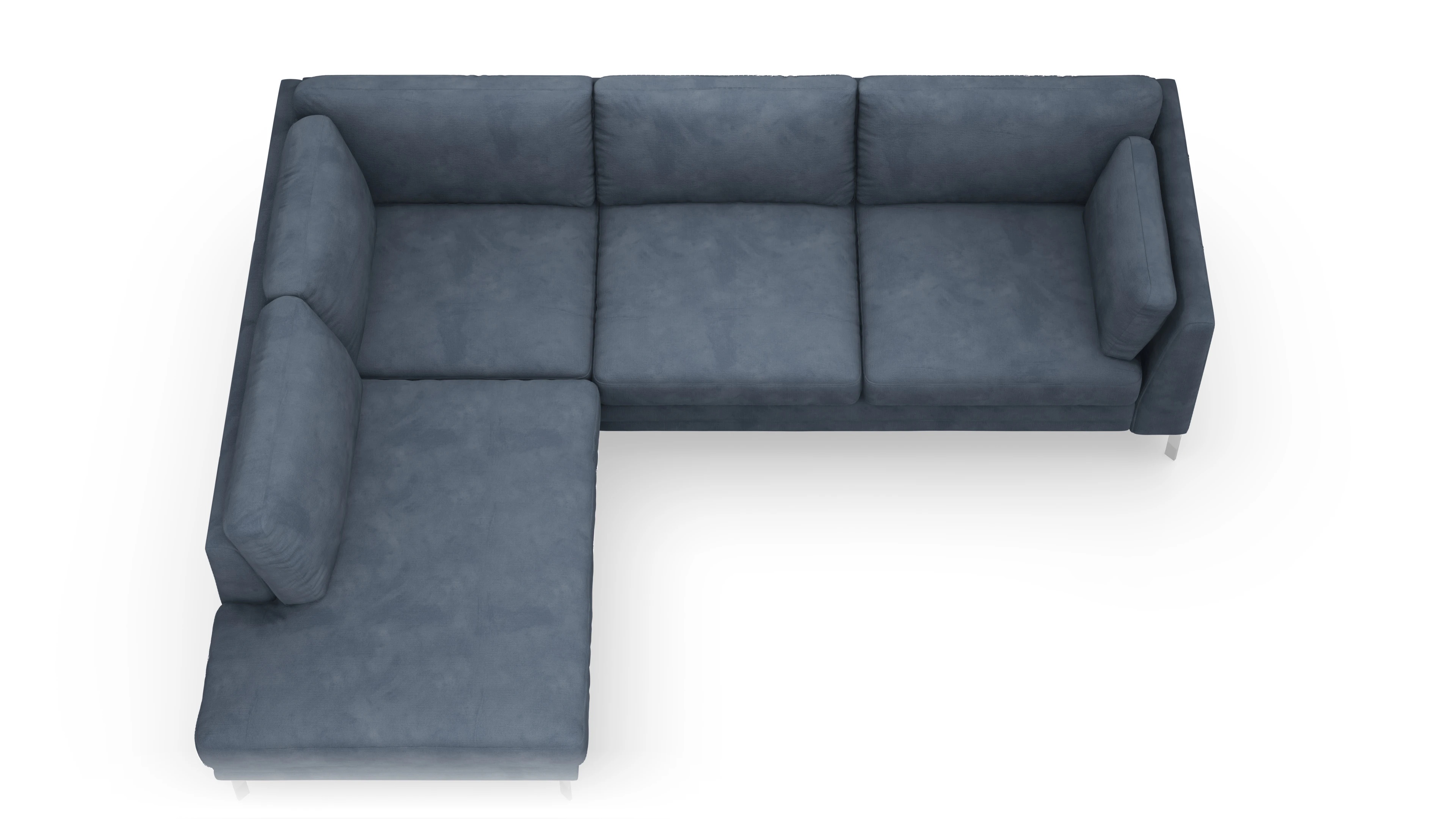 Ansicht des Produktes Lexington Sofa mit Rec links in Samt blau