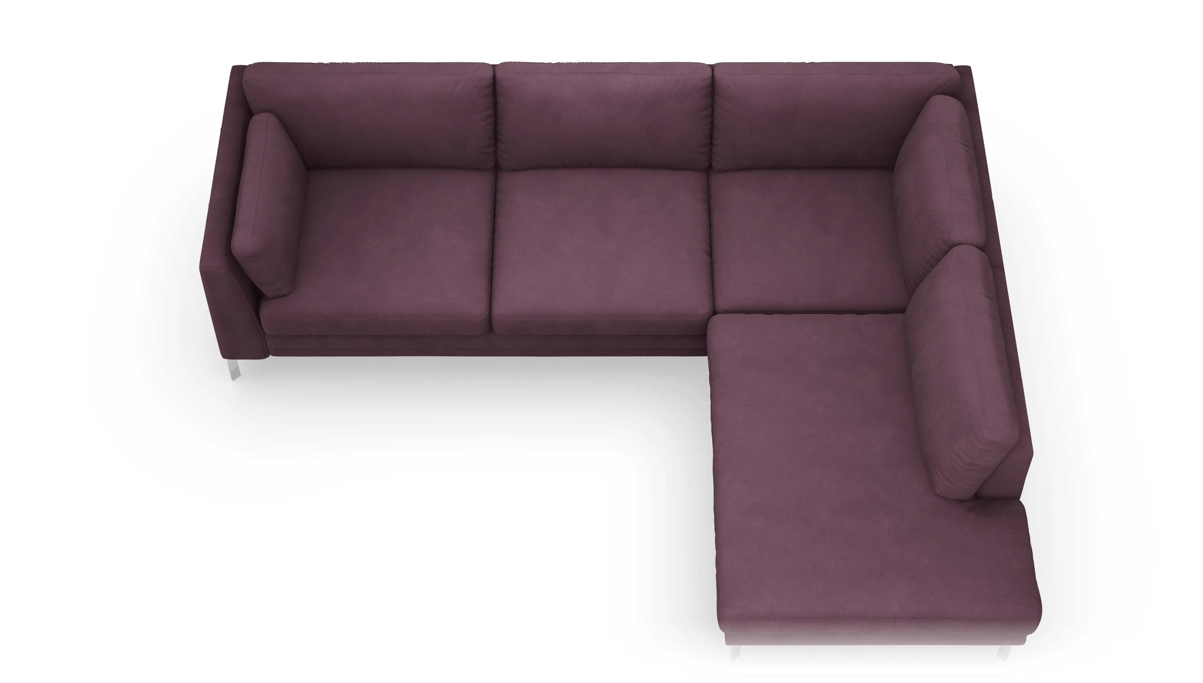 Lexington Stoffsofa Ansicht des Produktes Lexington Sofa mit Rec rechts in Samt rot