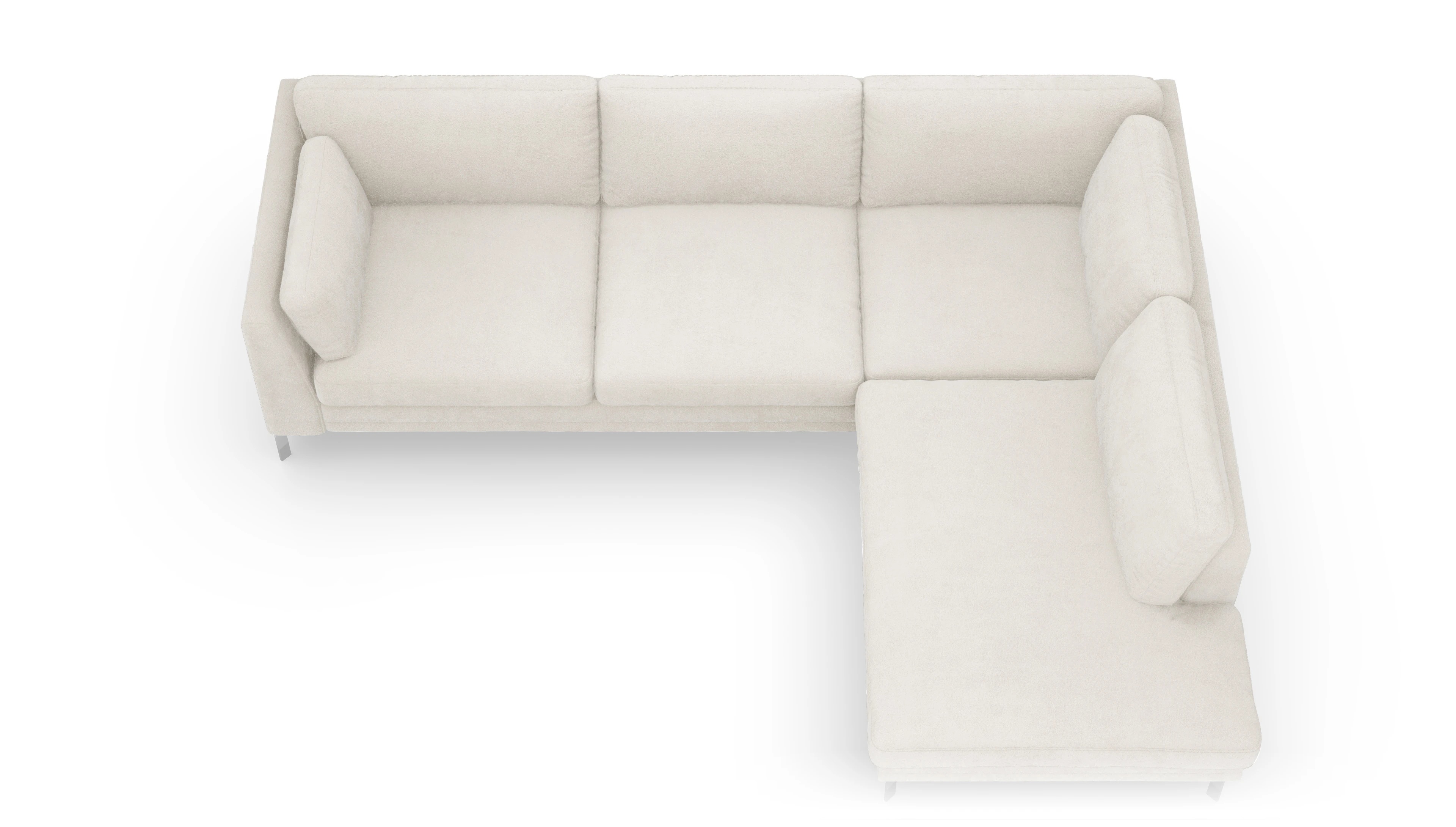 Ansicht des Produktes Lexington Sofa mit Rec rechts in Stoff weiß