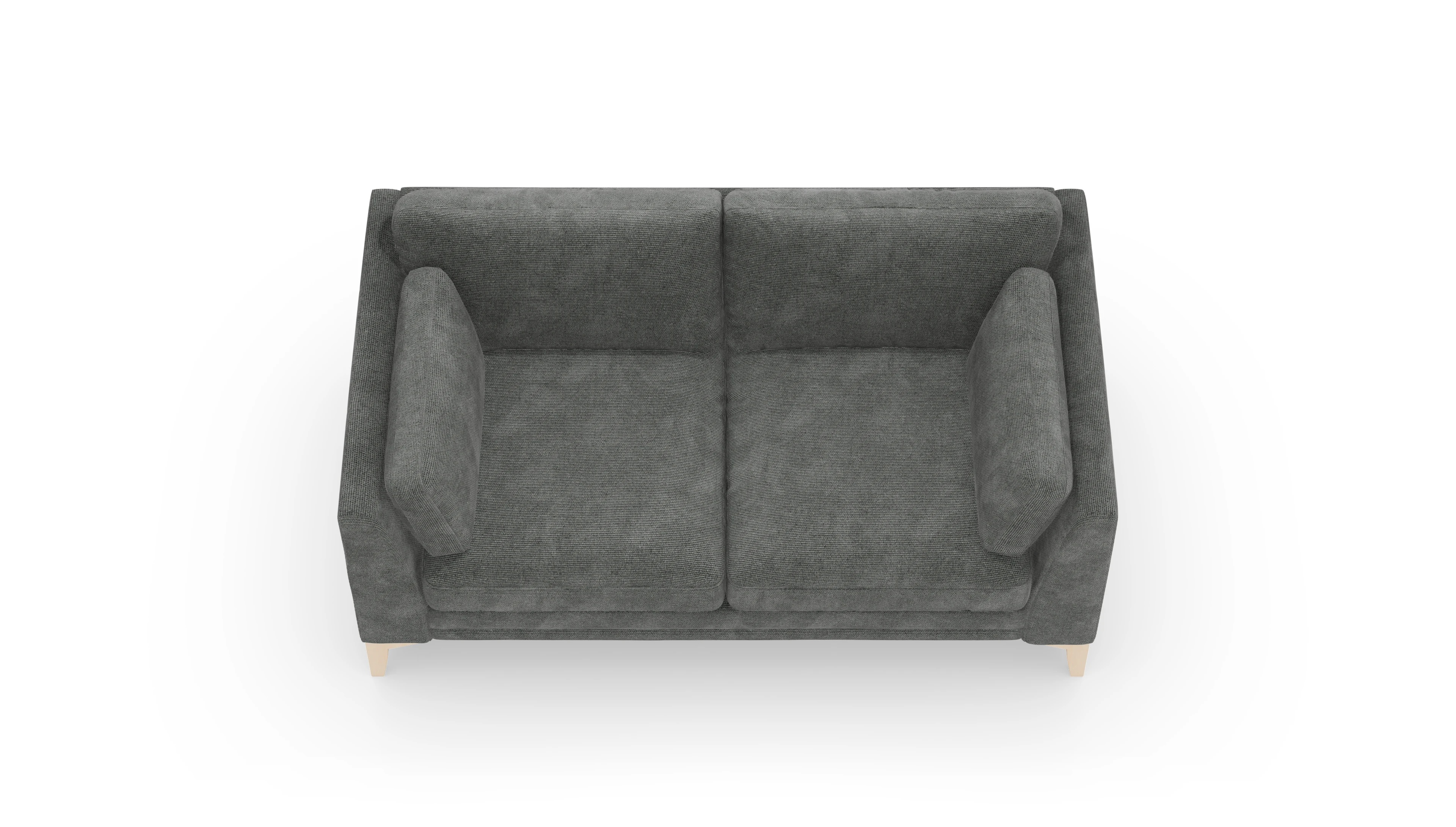 Village Stoffsofa Ansicht des Produktes Village 2-Sitzer in Stoff grau