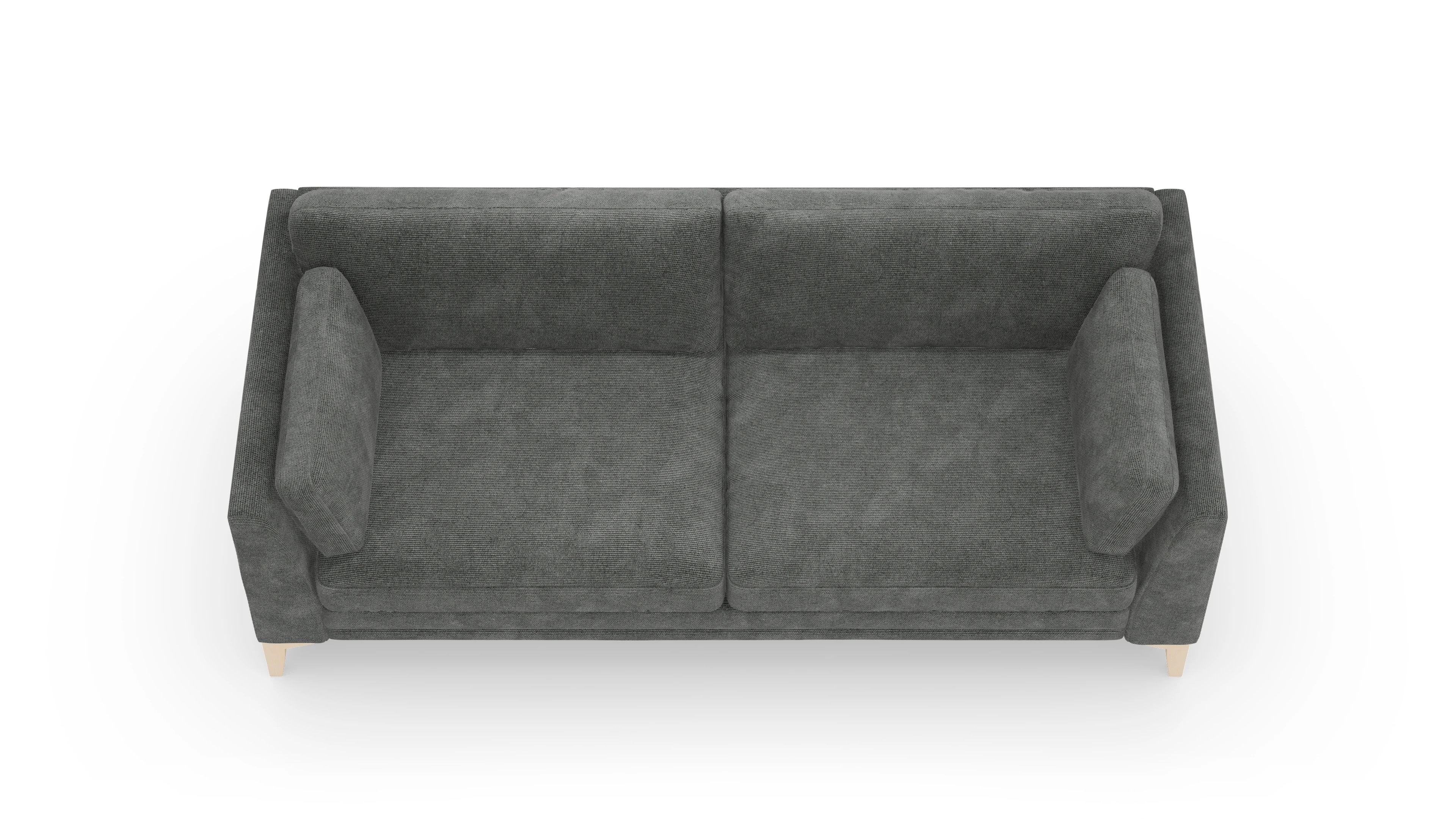 Village Stoffsofa Ansicht des Produktes Village 3-Sitzer in Stoff grau