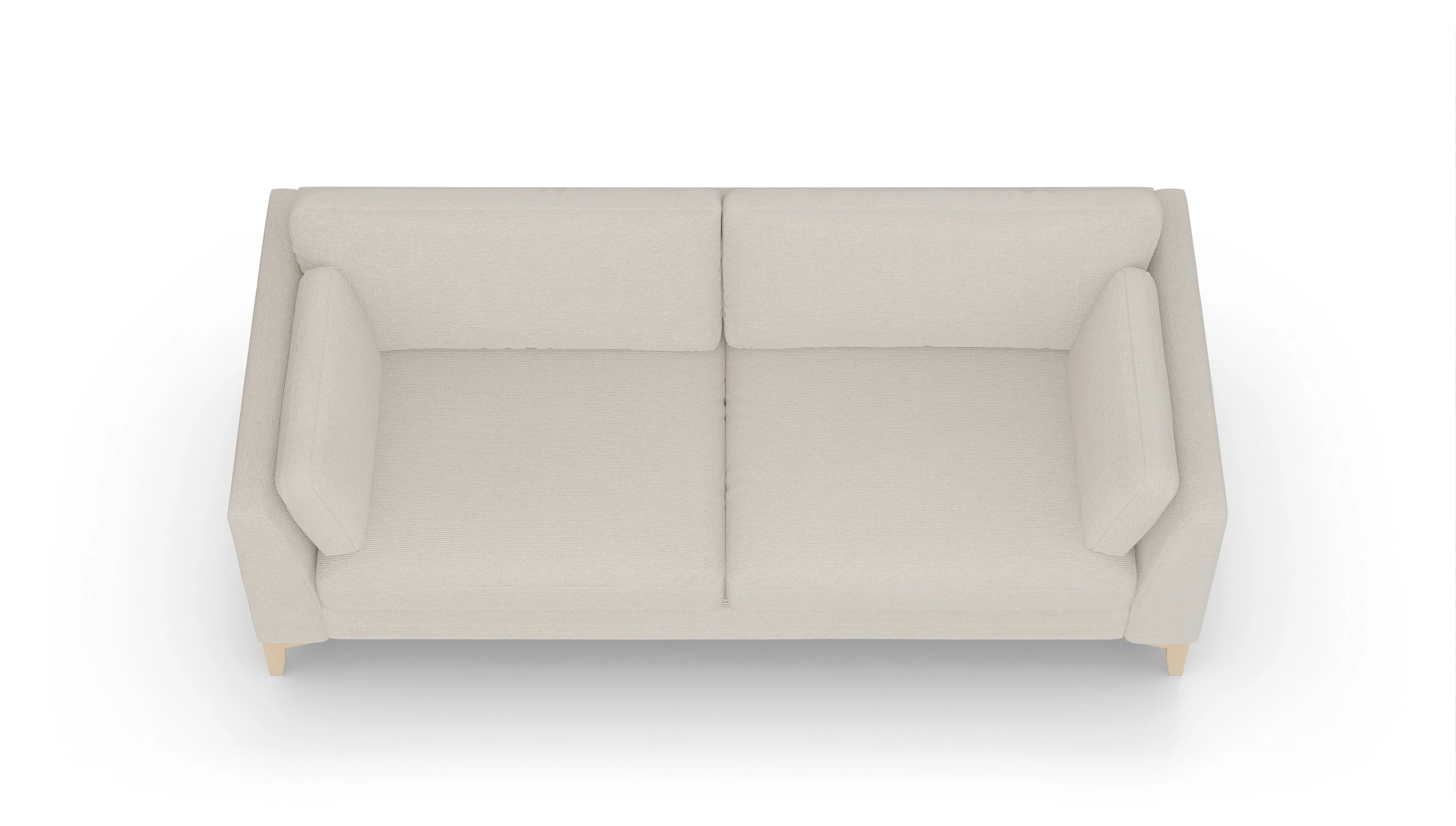 Ansicht des Produktes Village 3-Sitzer in Stoff weiß