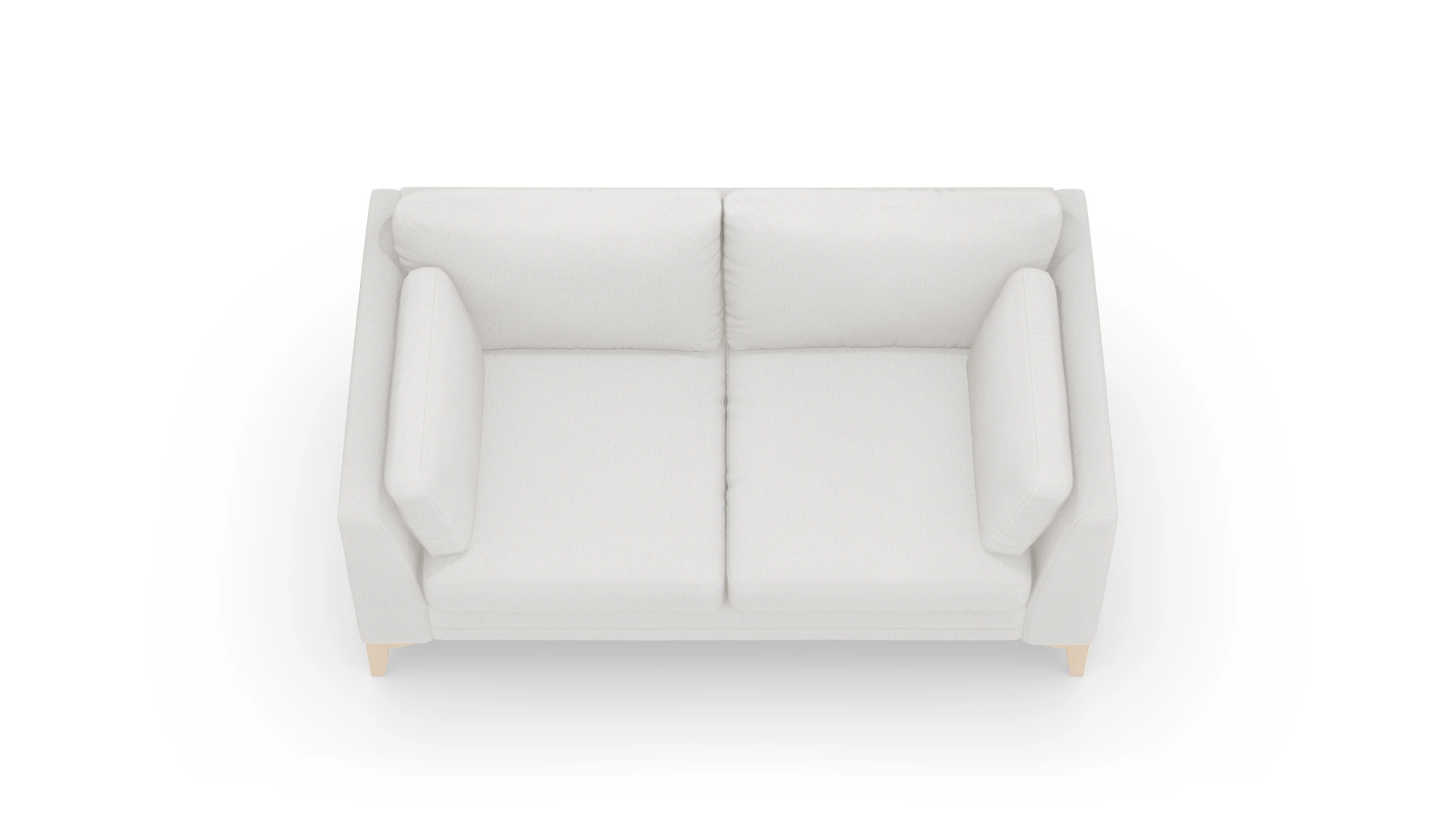 Ansicht des Produktes Village 2-Sitzer in Stoff weiß