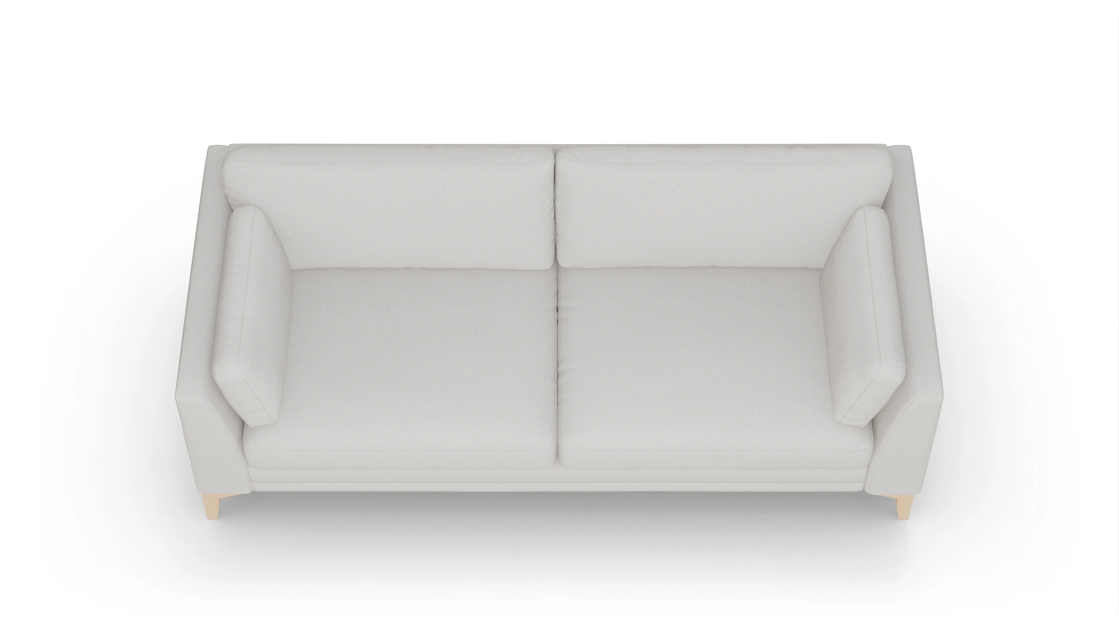 Ansicht des Produktes Village 3-Sitzer in Stoff weiß