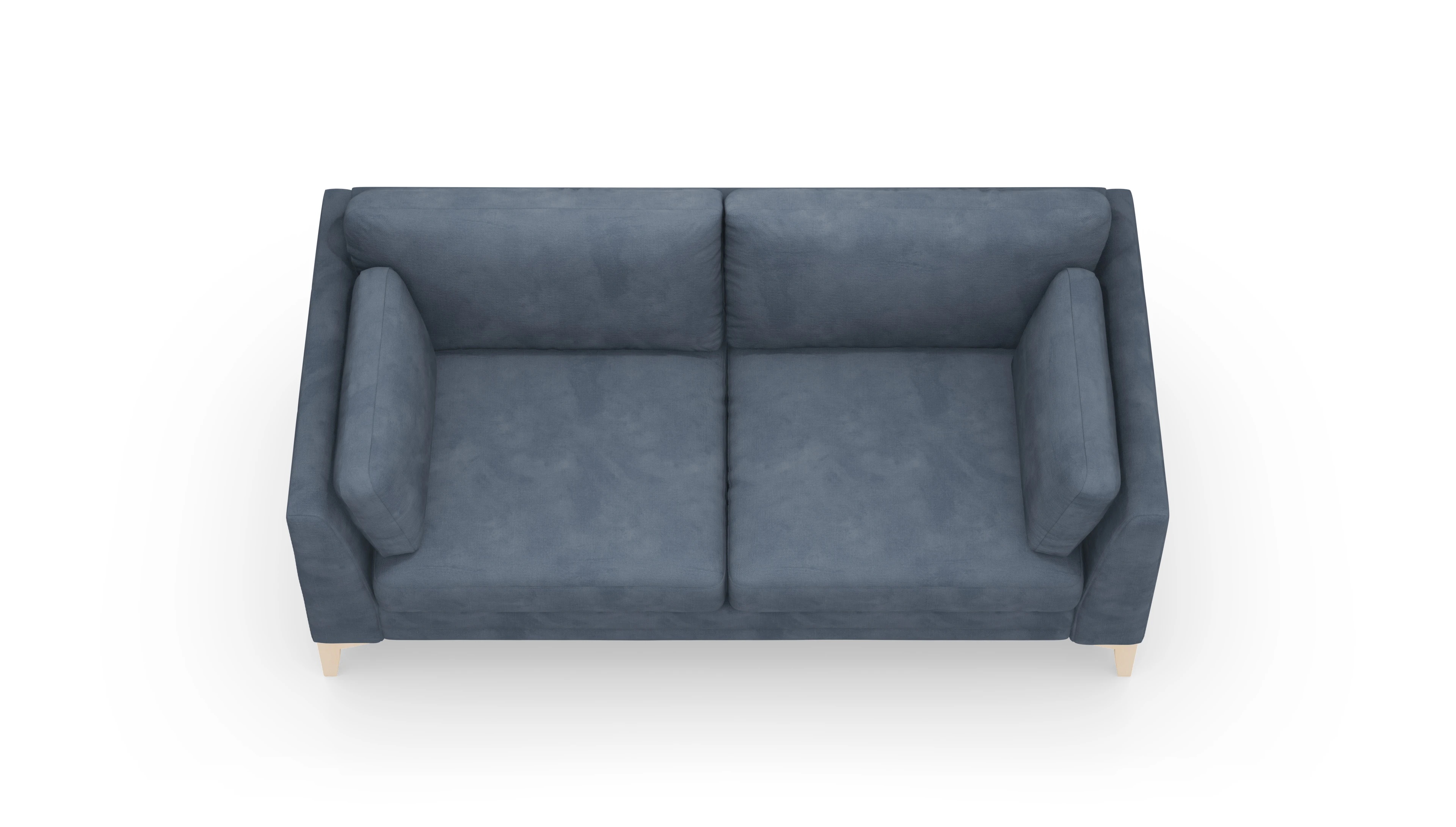 Village Stoffsofa Ansicht des Produktes Village 2,5-Sitzer in Samt blau
