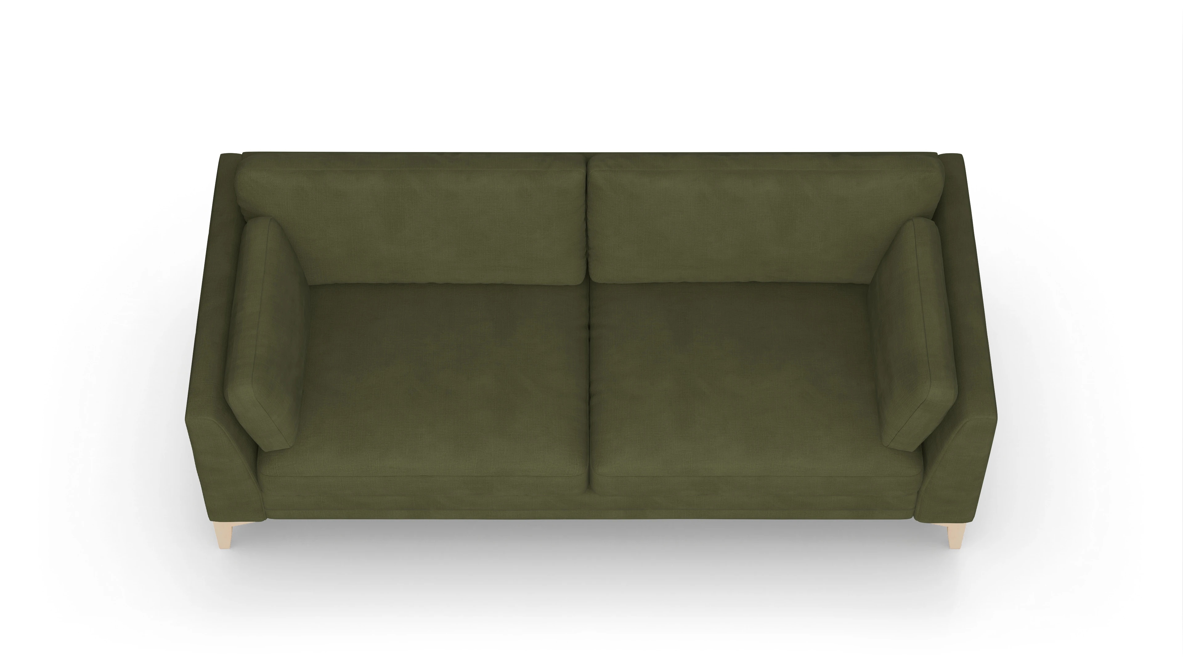 Ansicht des Produktes Village 3-Sitzer in Samt grün