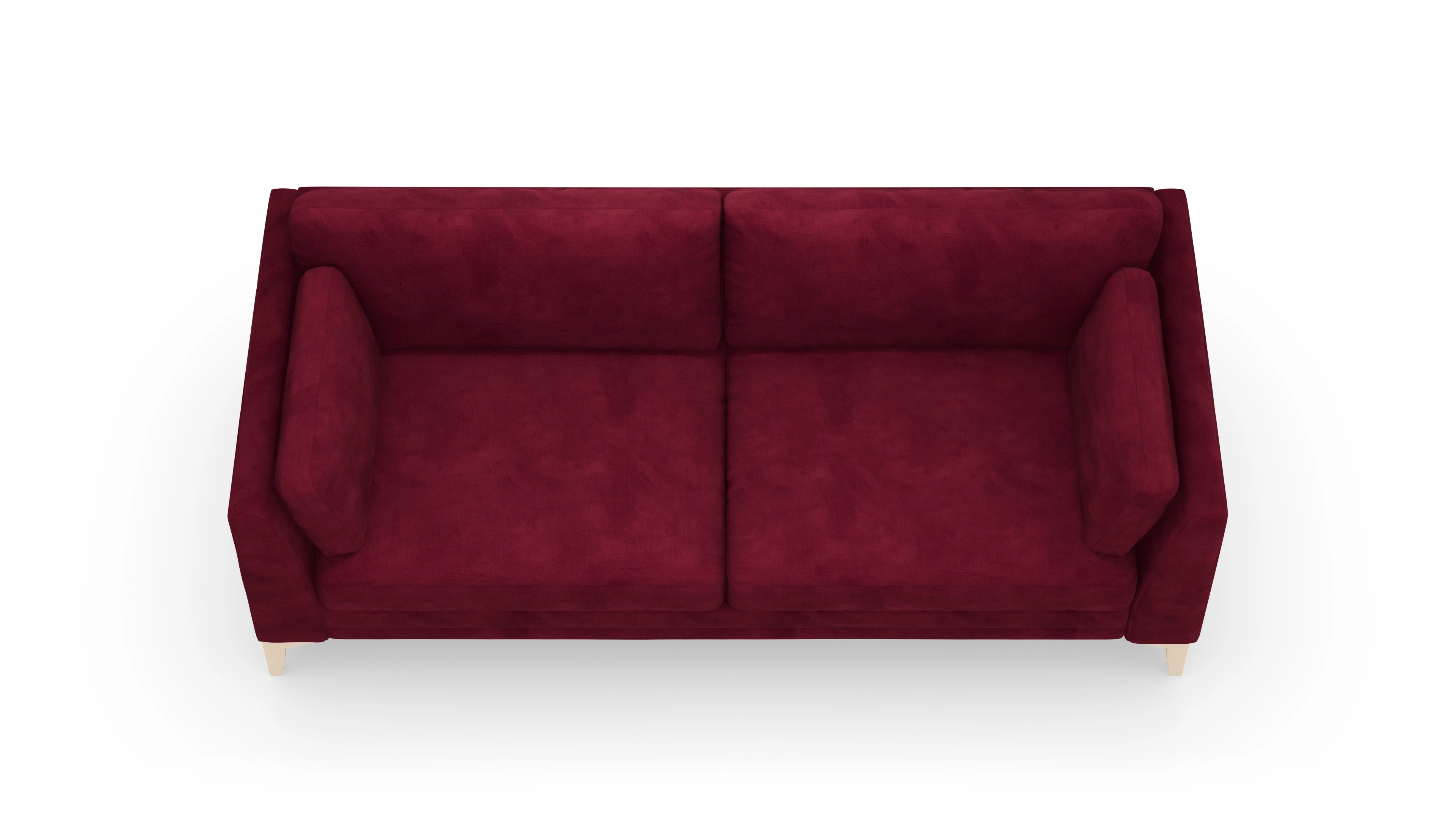 Ansicht des Produktes Village 3-Sitzer in Samt rot