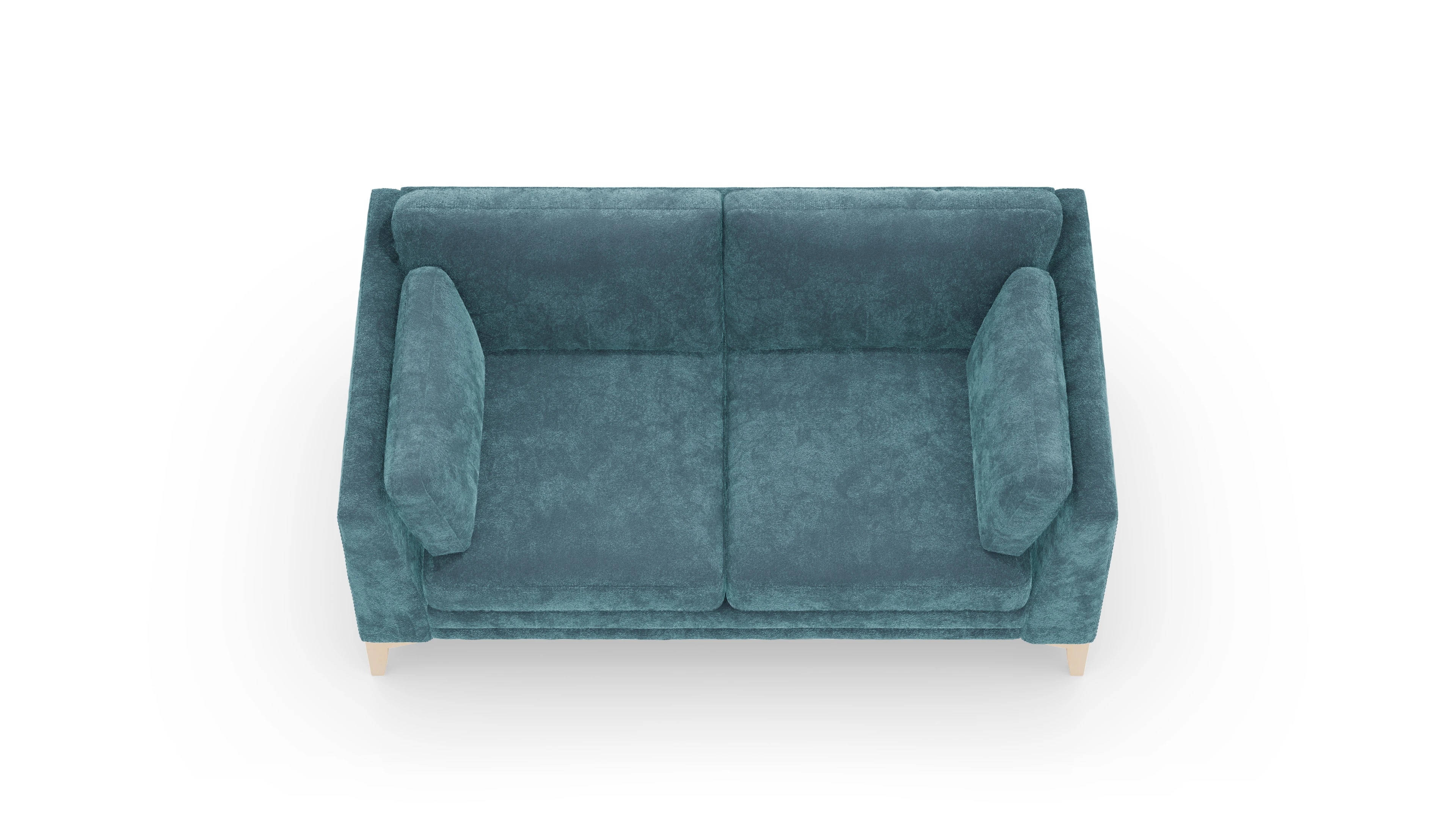Village Stoffsofa Ansicht des Produktes Village 2-Sitzer in Stoff blau