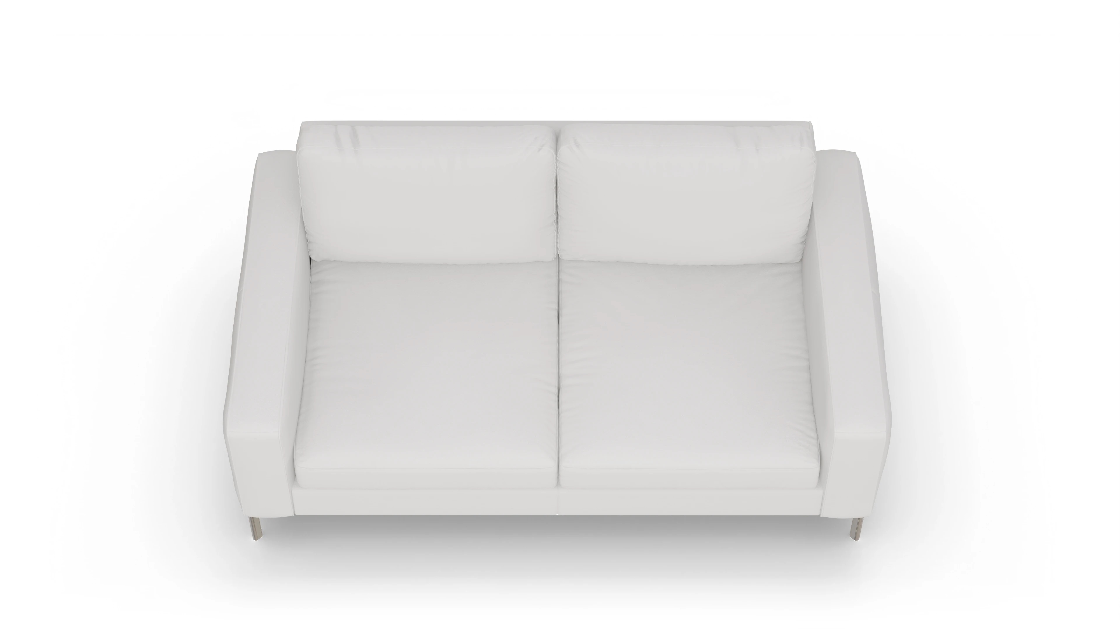 Ansicht des Produktes Pinedo 2,5-Sitzer in Leder weiß