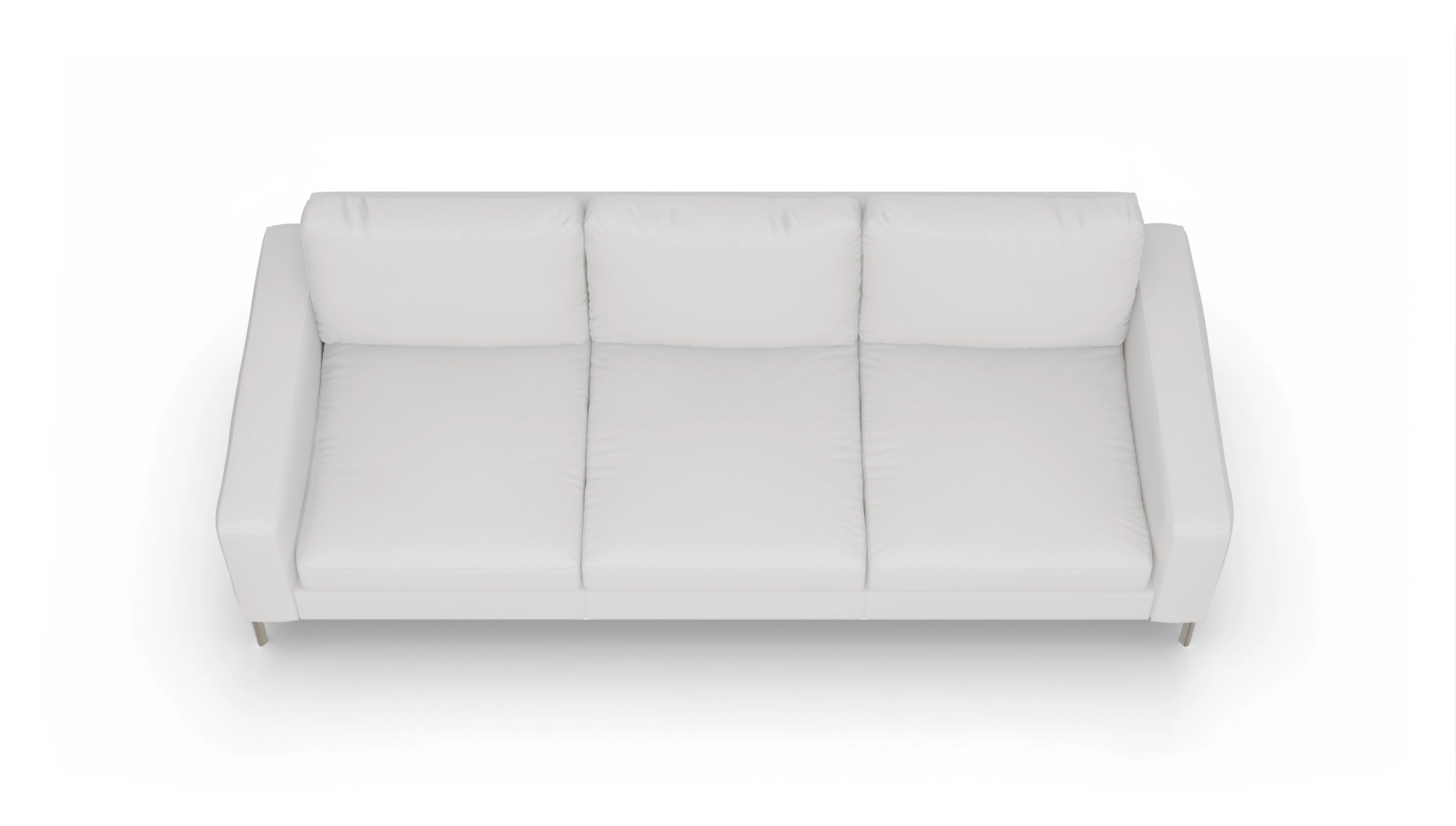 Ansicht des Produktes Pinedo 4,5-Sitzer in Leder weiß