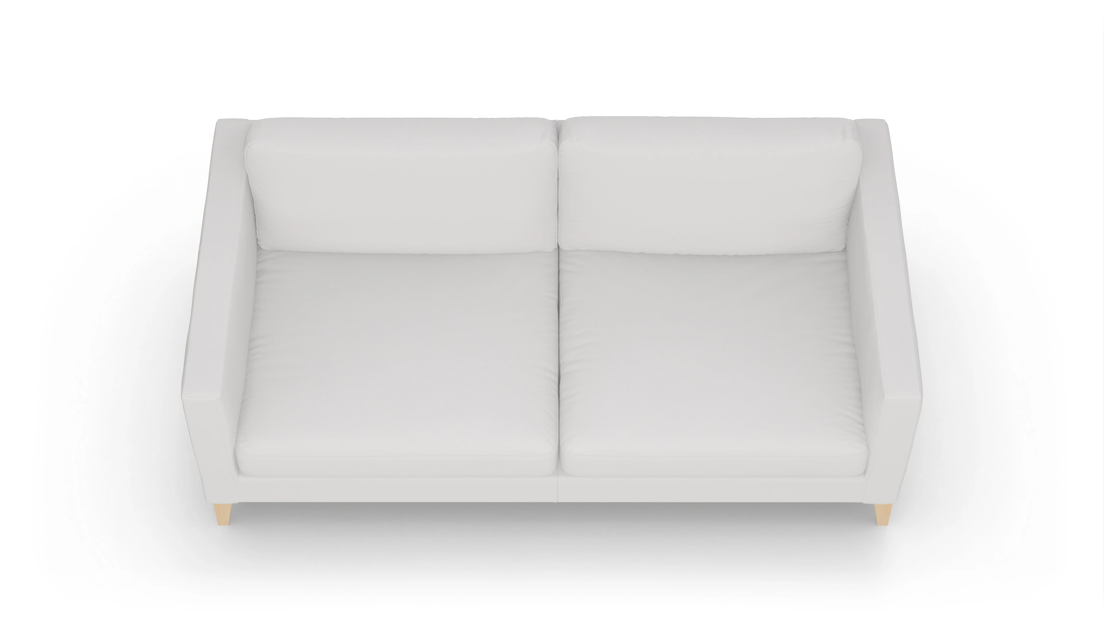 Ansicht des Produktes Montes 3,5-Sitzer in Leder weiß