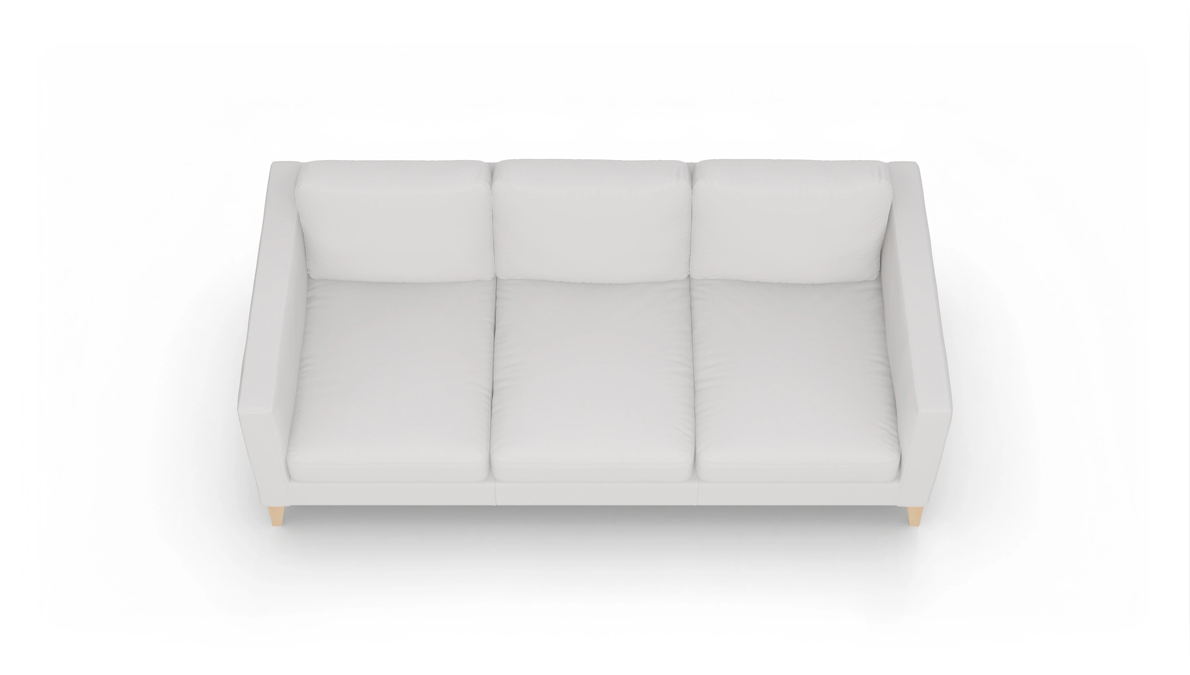 Montes Ledersofa Ansicht des Produktes Montes 4-Sitzer in Leder weiß