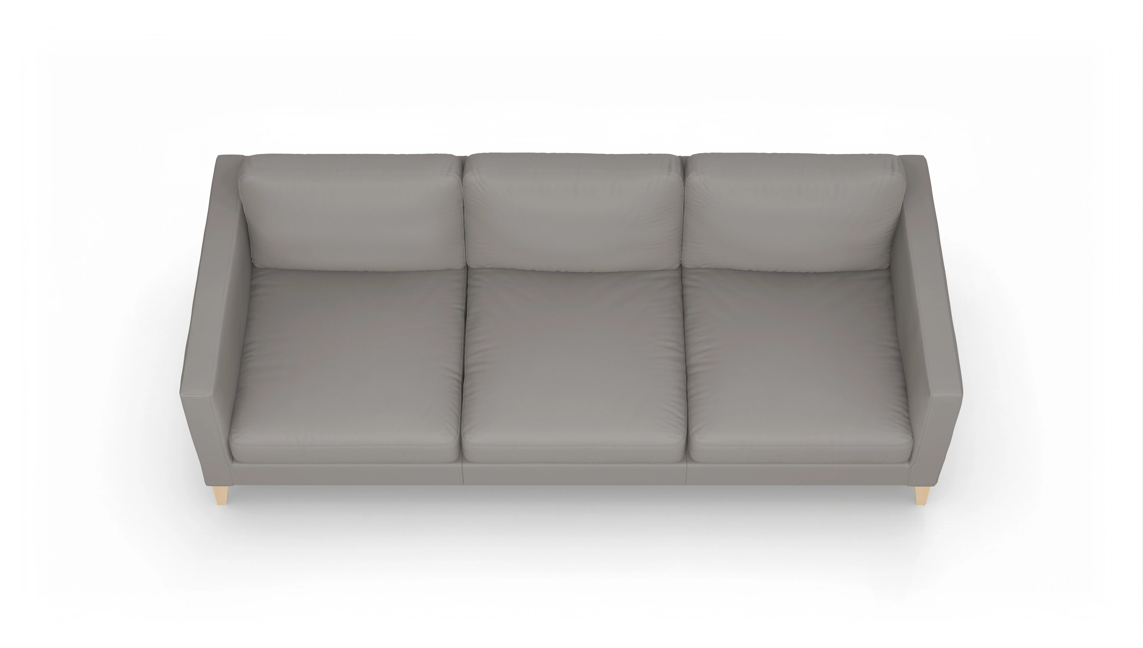 Ansicht des Produktes Montes 4,5-Sitzer in Leder grau