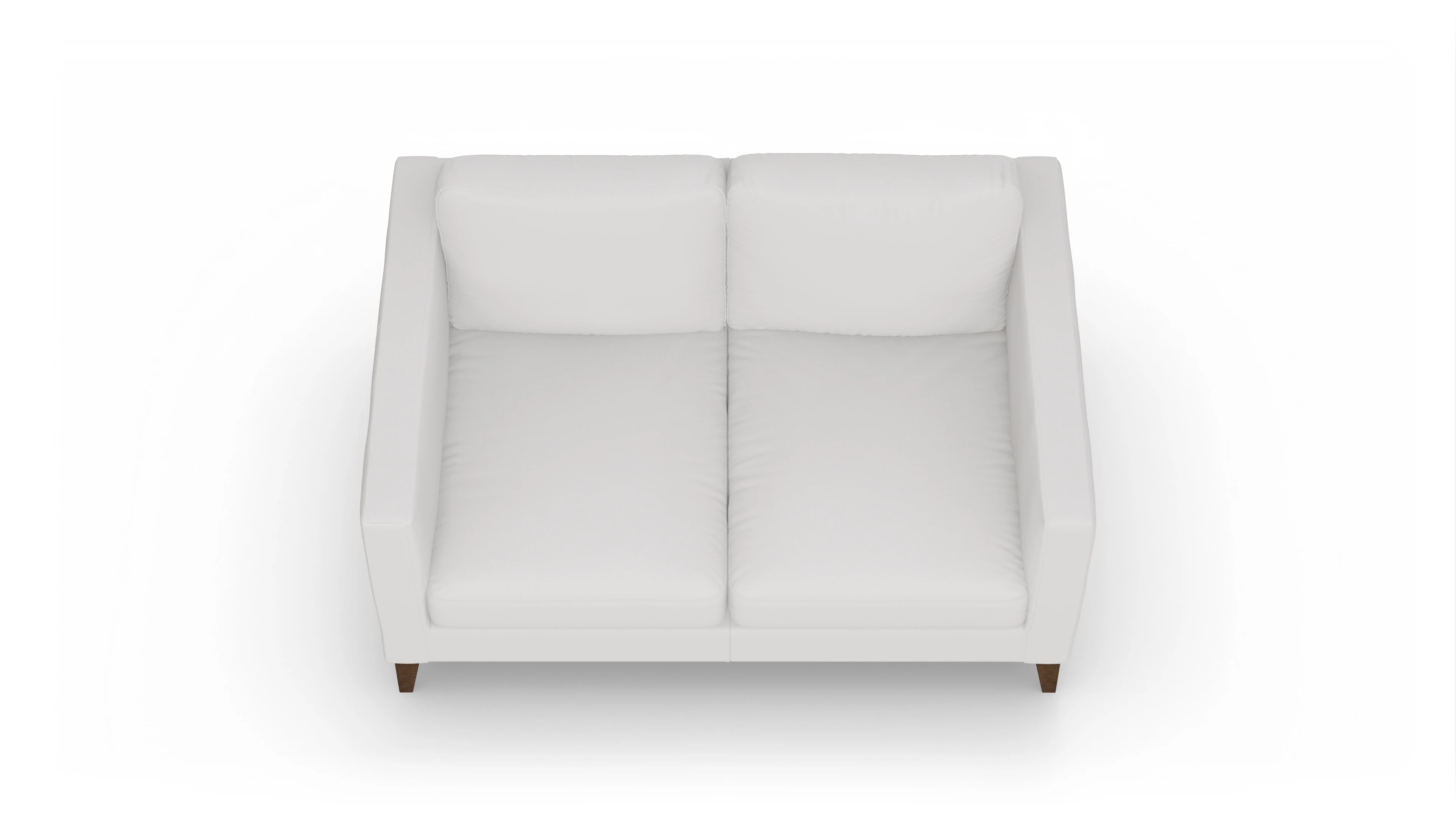 Montes Ledersofa Ansicht des Produktes Montes 2-Sitzer in Leder weiß