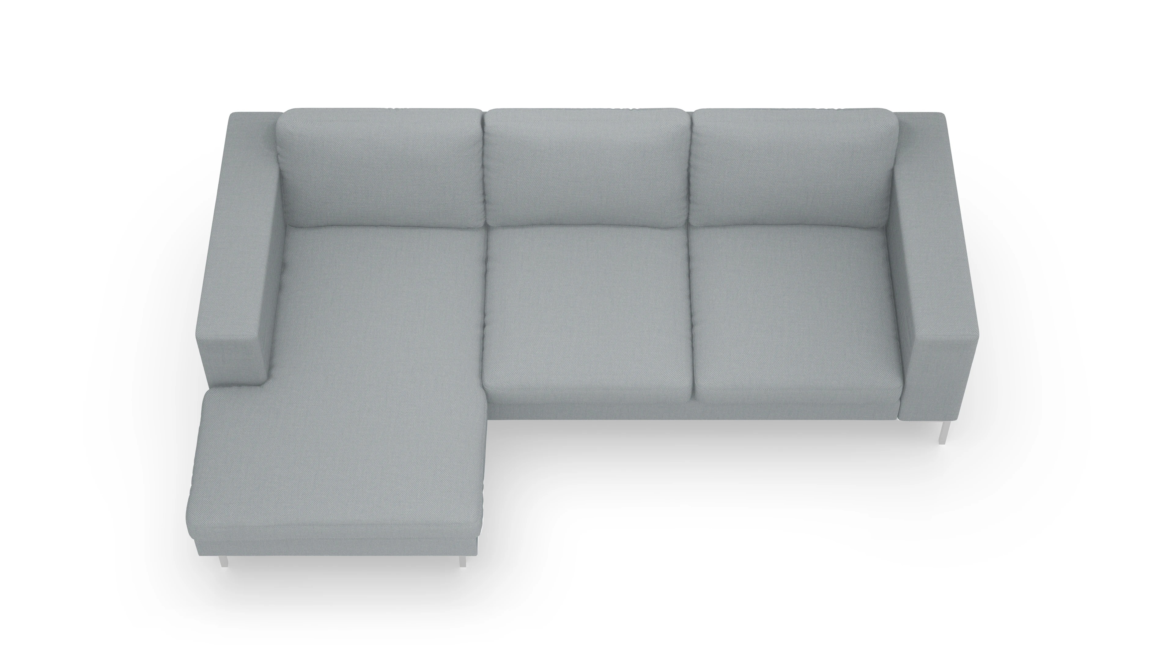 Designer-Couch Paludan Ansicht des Produktes Paludan Sofa mit Rec links in Stoff blau