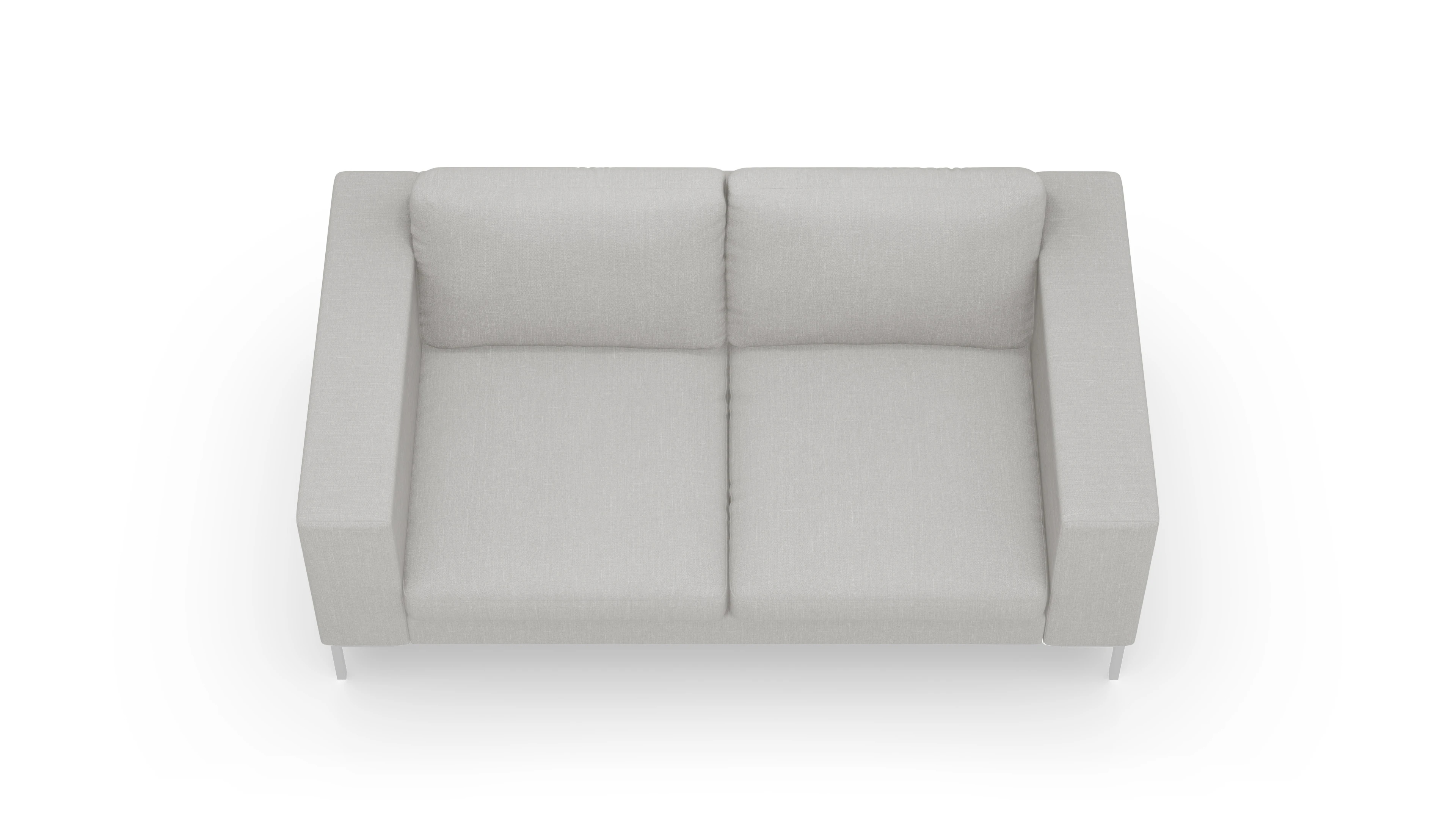 Designer-Couch Paludan Ansicht des Produktes Paludan 2-Sitzer in Stoff grau
