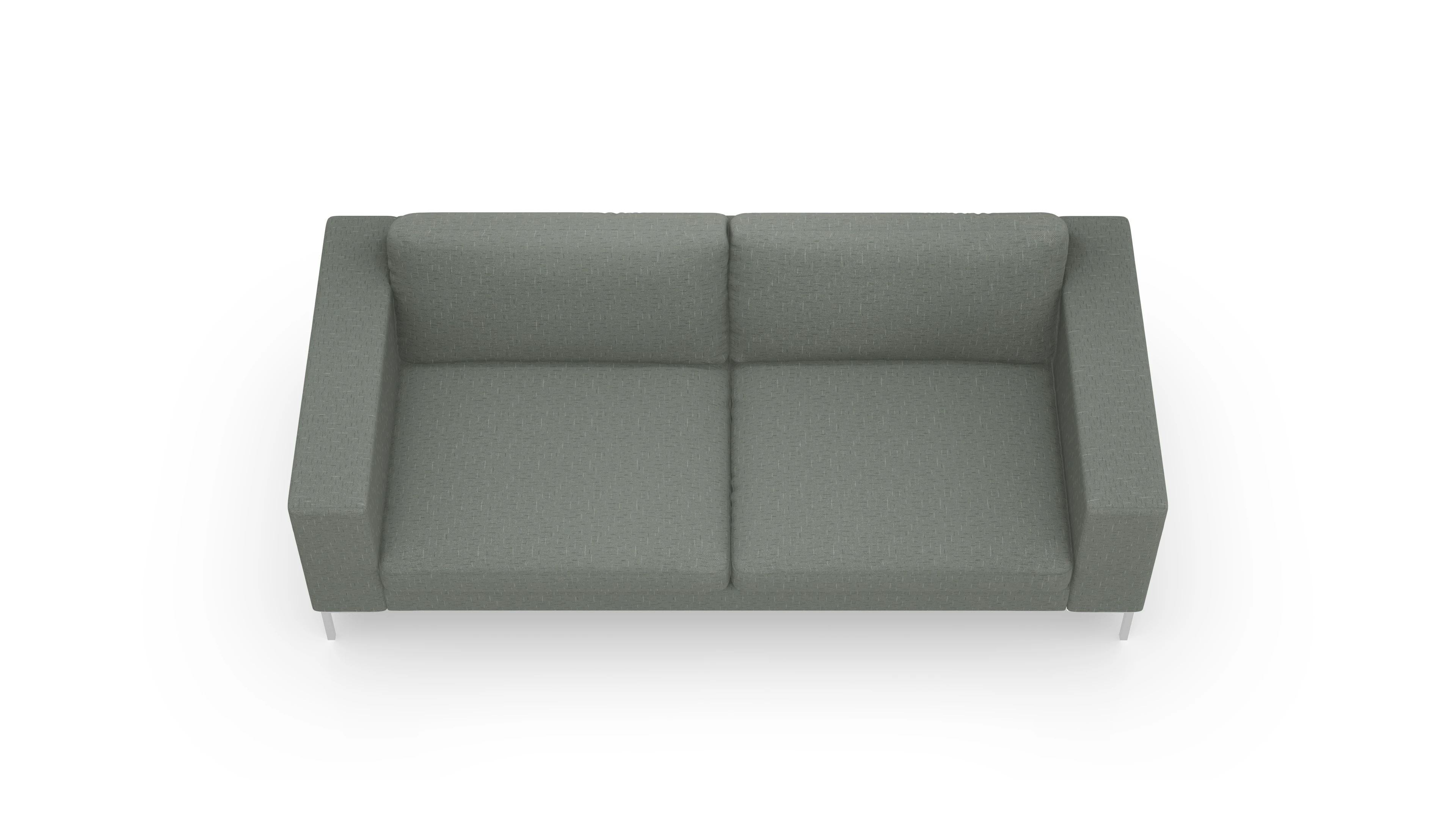 Designer-Couch Paludan Ansicht des Produktes Paludan 3-Sitzer in Stoff grün