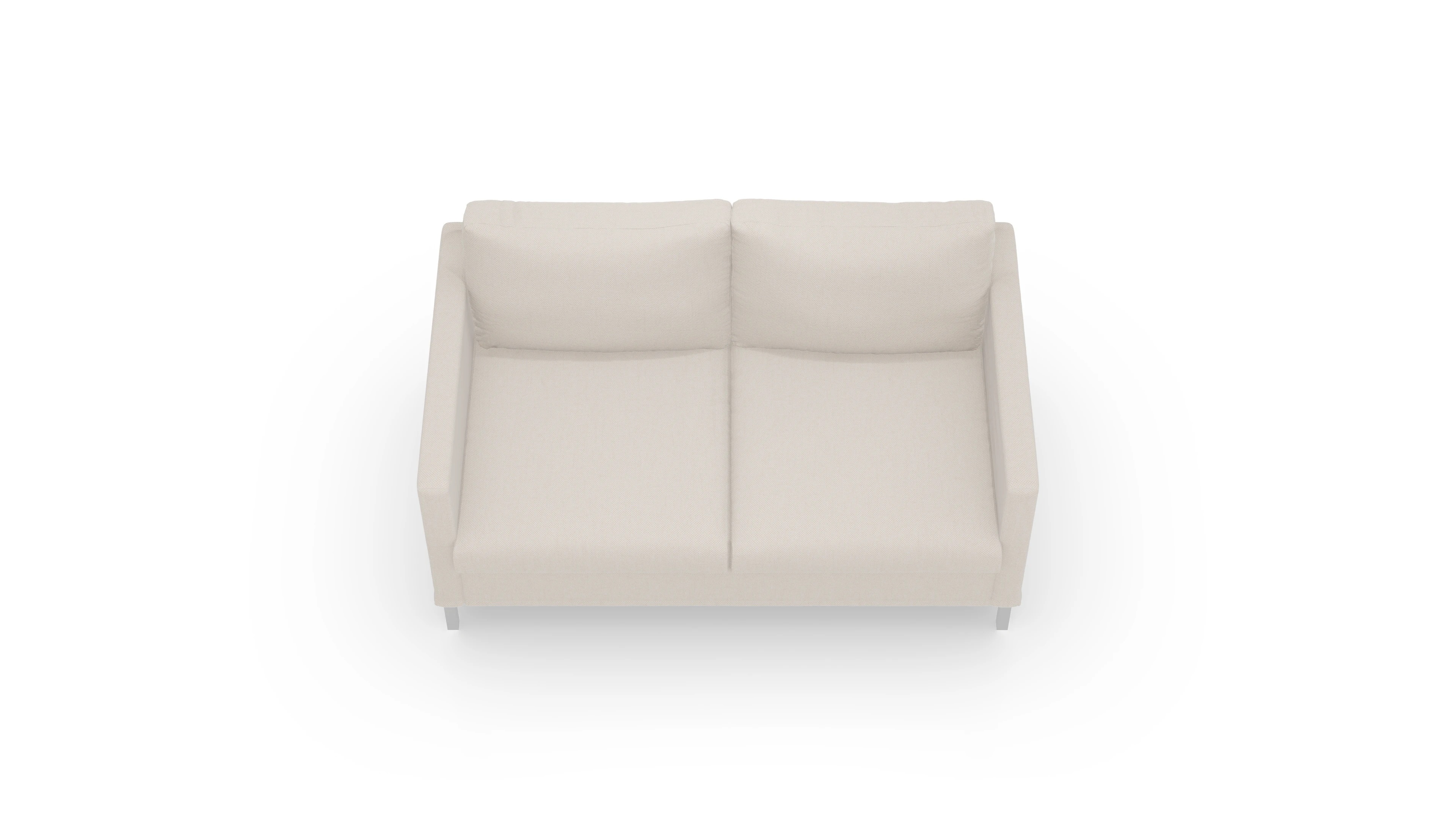 Jacobsen Hussen-Sofa Ansicht des Produktes Jacobsen 2-Sitzer in Stoff weiß