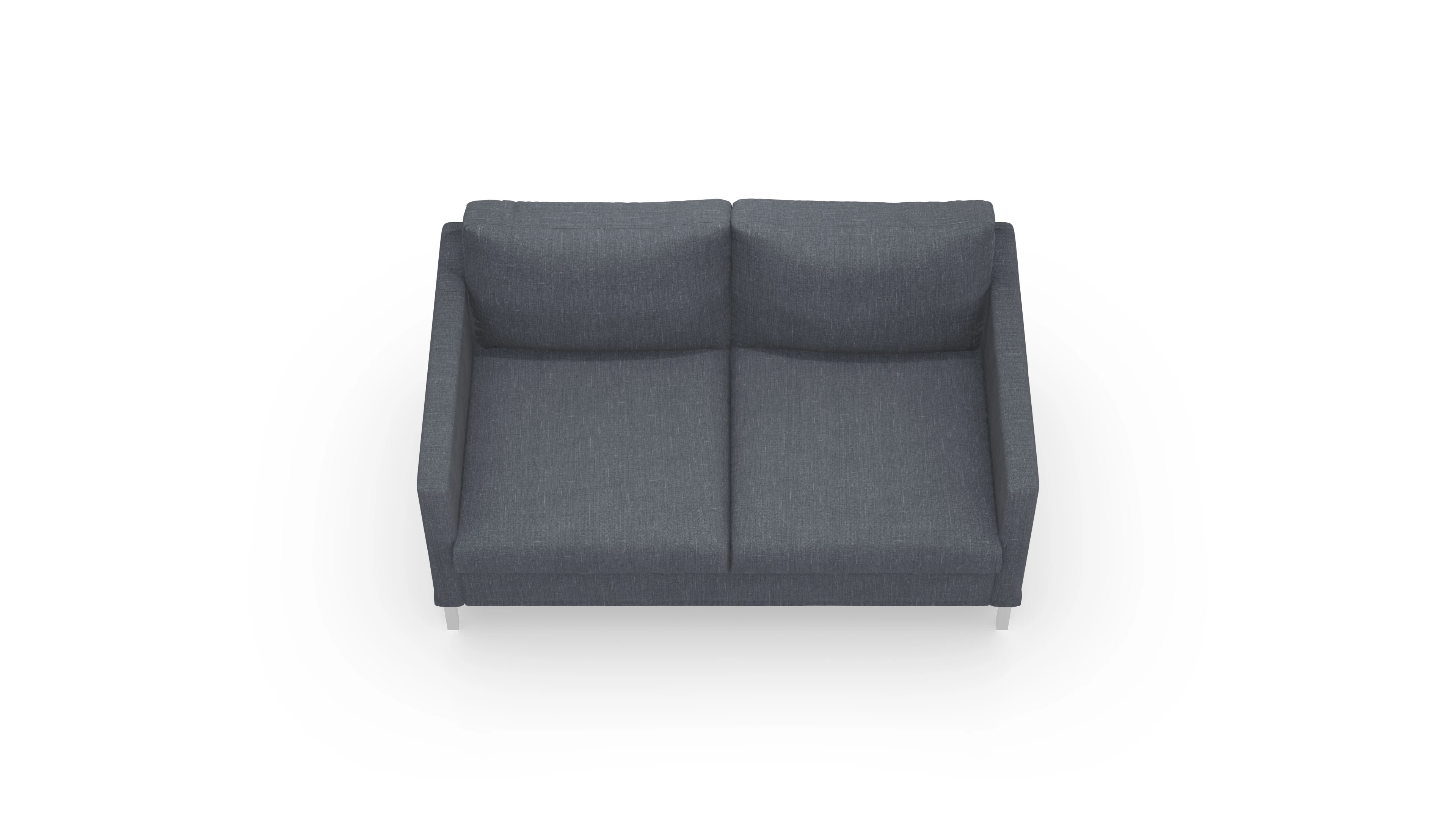 Jacobsen Hussen-Sofa Ansicht des Produktes Jacobsen 2-Sitzer in Stoff blau