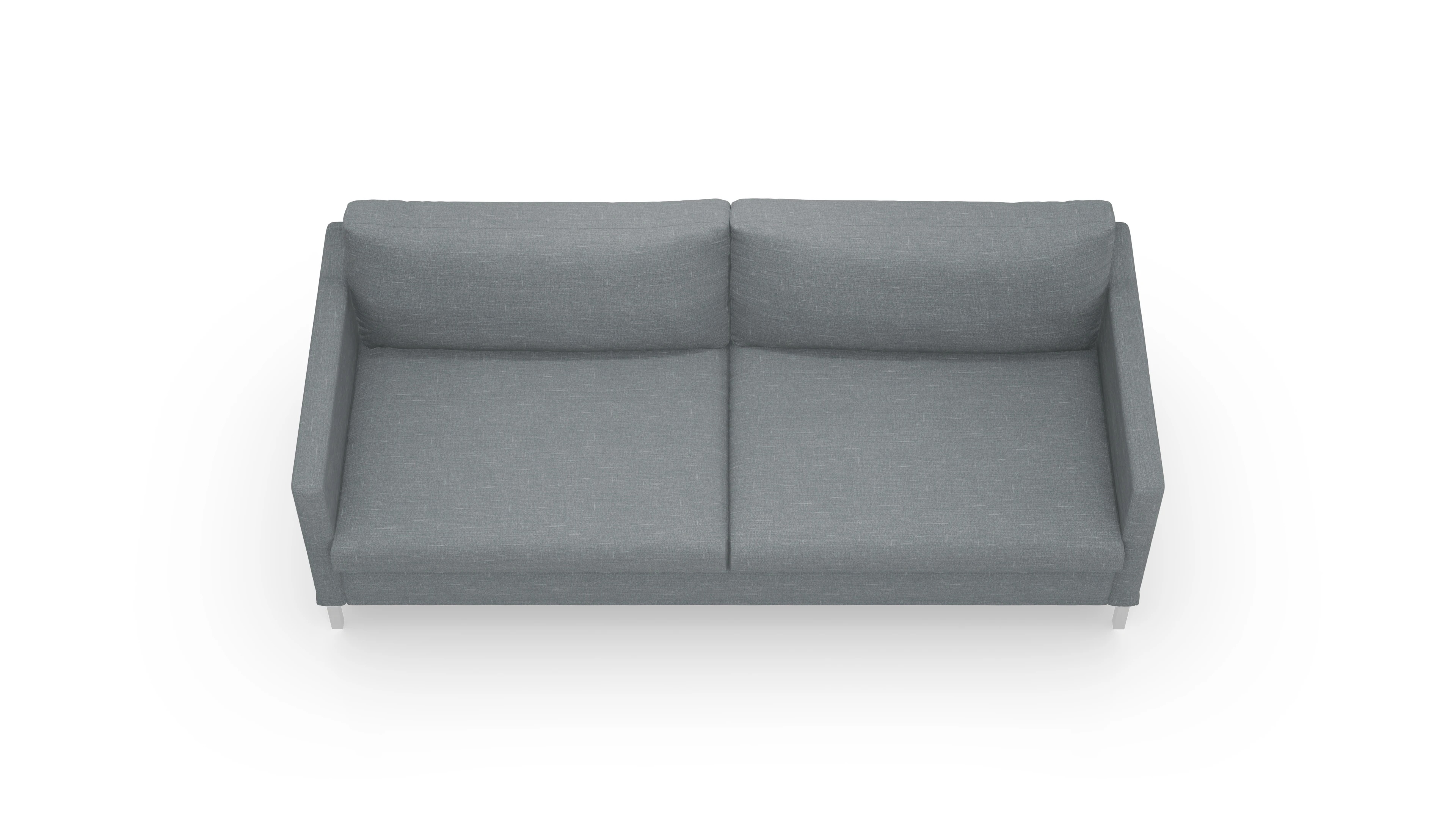 Jacobsen Hussen-Sofa Ansicht des Produktes Jacobsen 3-Sitzer in Stoff grau