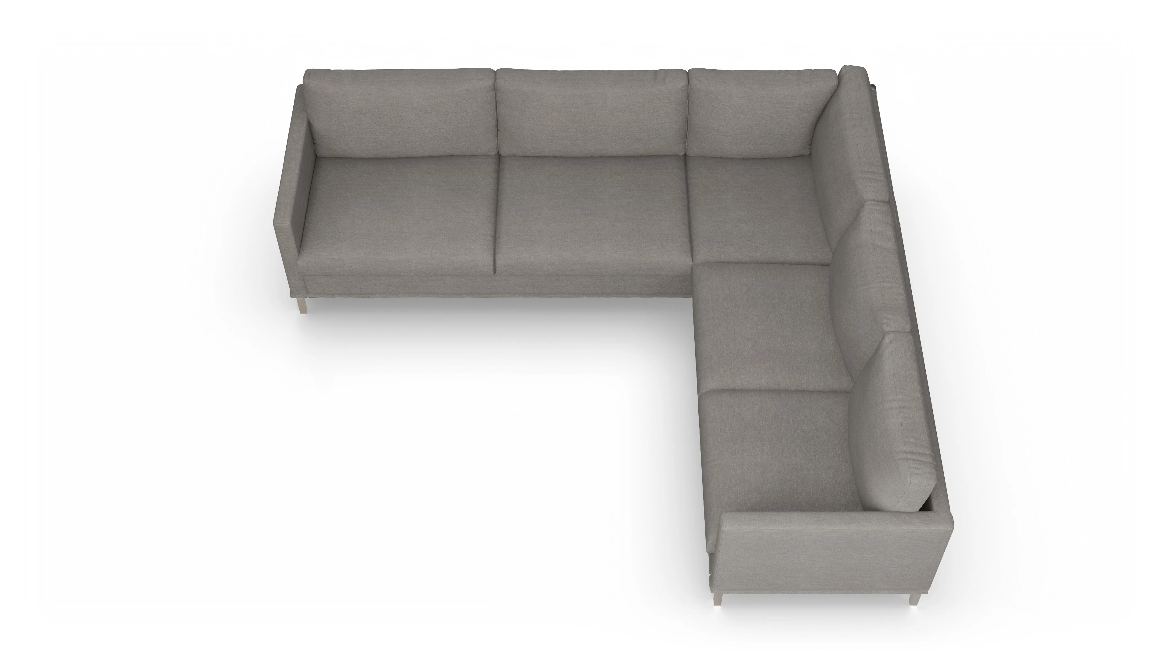 Ansicht des Produktes Jacobsen Ecksofa Rechts in Stoff beige
