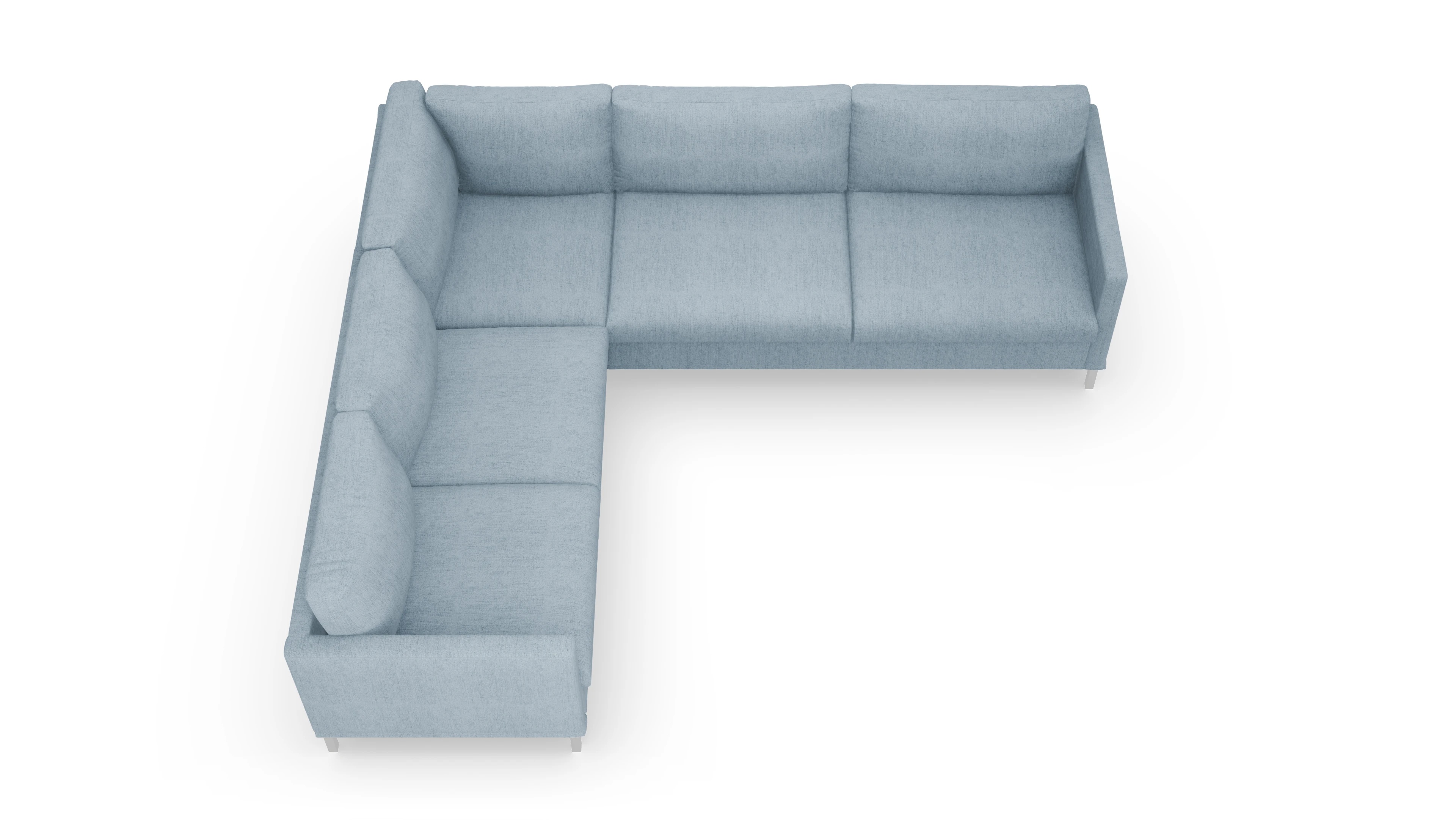 Ansicht des Produktes Jacobsen Ecksofa Links in Stoff blau