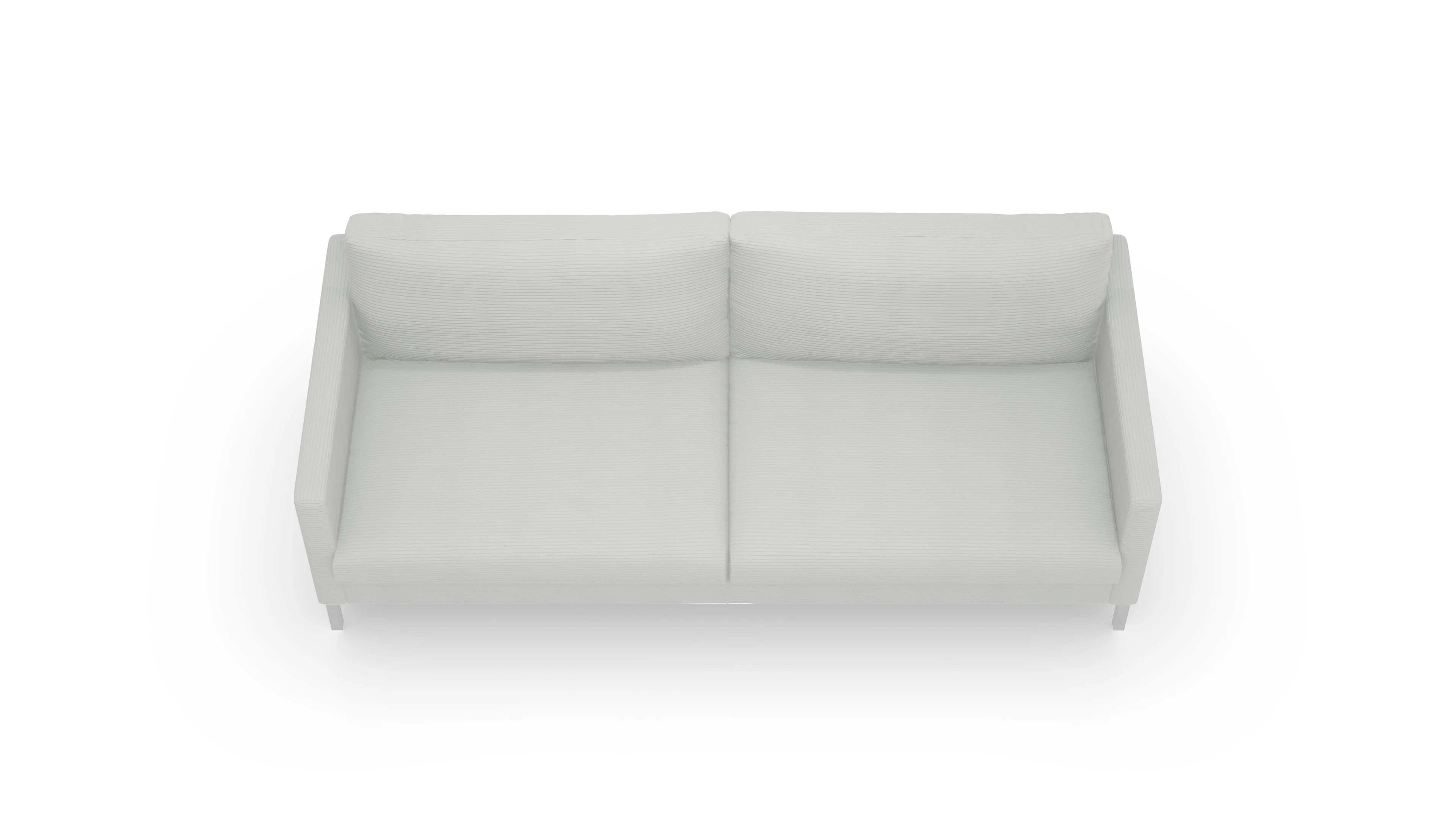 Jacobsen Stoffsofa Ansicht des Produktes Jacobsen 3-Sitzer in Cord grau